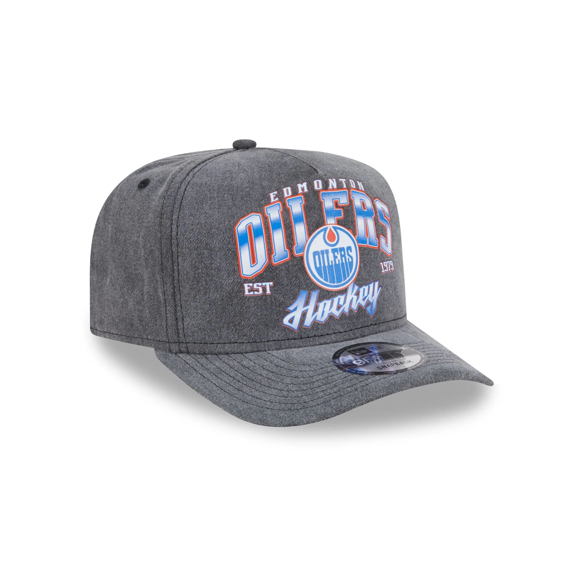 Edmonton Oilers Washed 9FIFTY A-Frame Snapback Hat