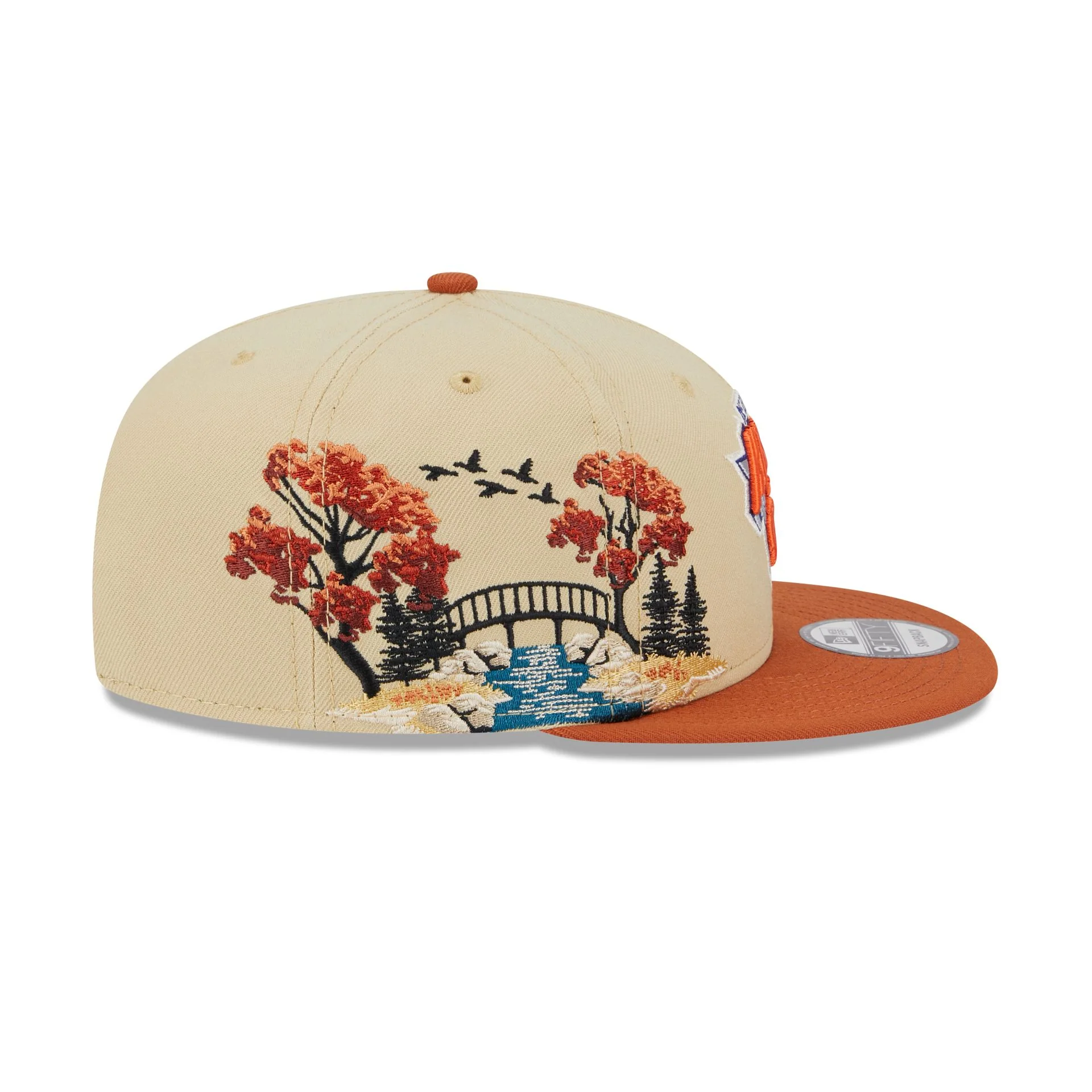 New York Knicks Fall Landscape 9FIFTY Snapback Hat
