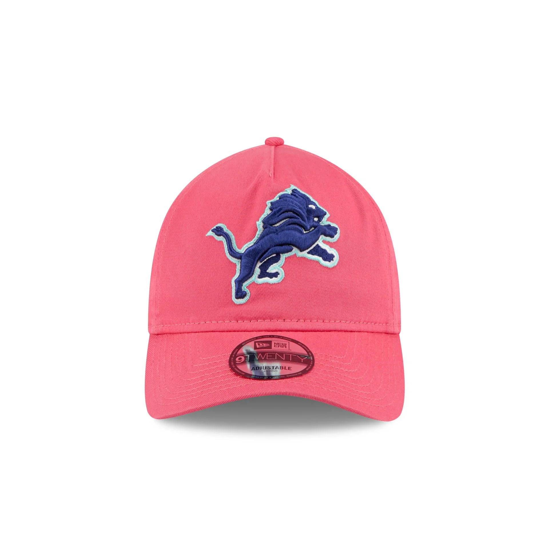 Detroit Lions Coral 9TWENTY A-Frame Adjustable Hat