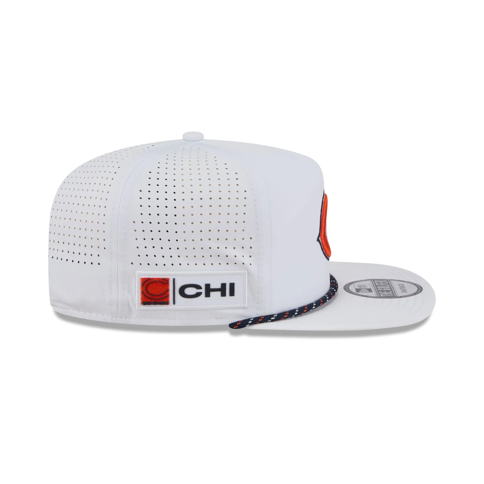 Chicago Bears Optic White Performance Rope Golfer Hat