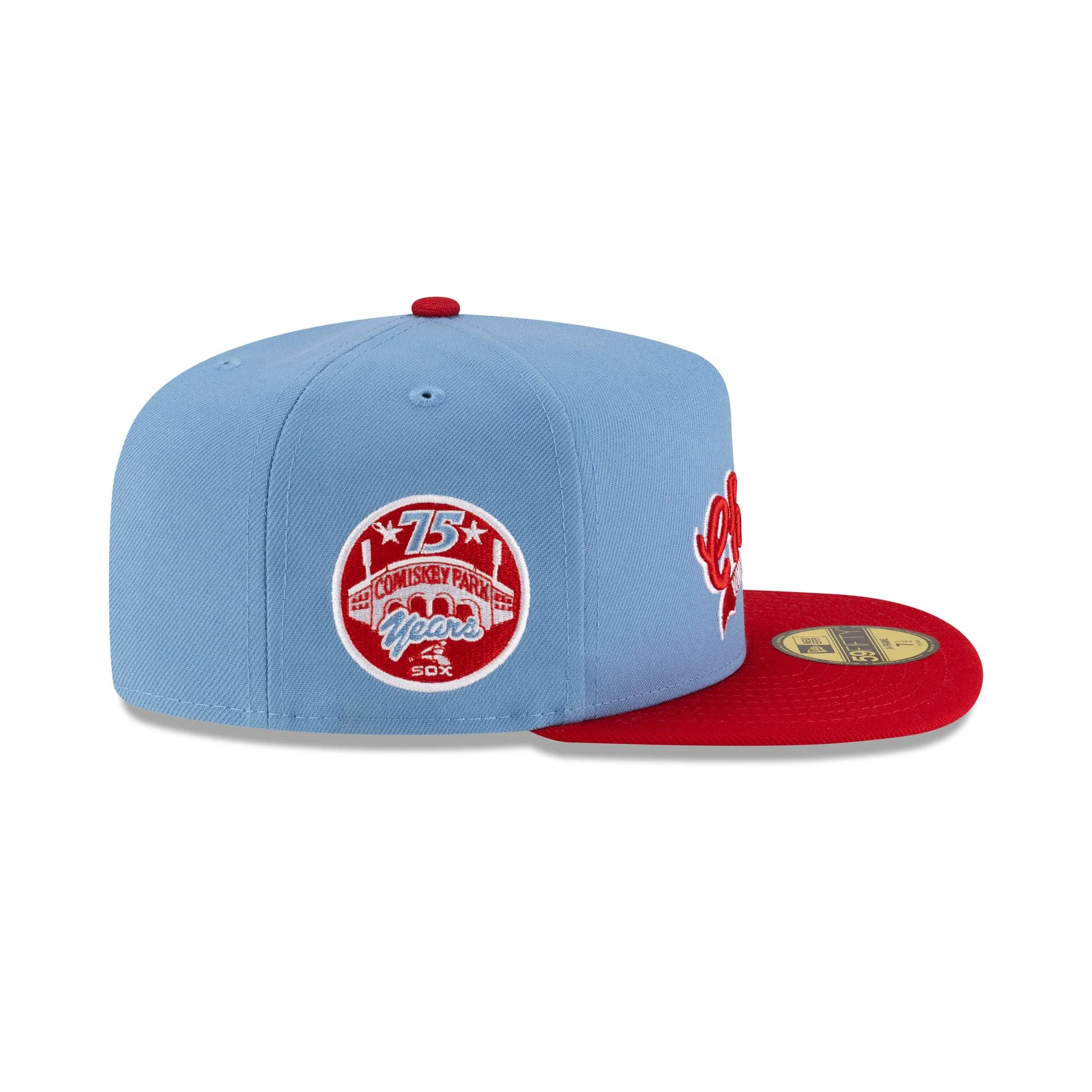 Just Caps Sky Blue Chicago White Sox 59FIFTY A-Frame Fitted Hat