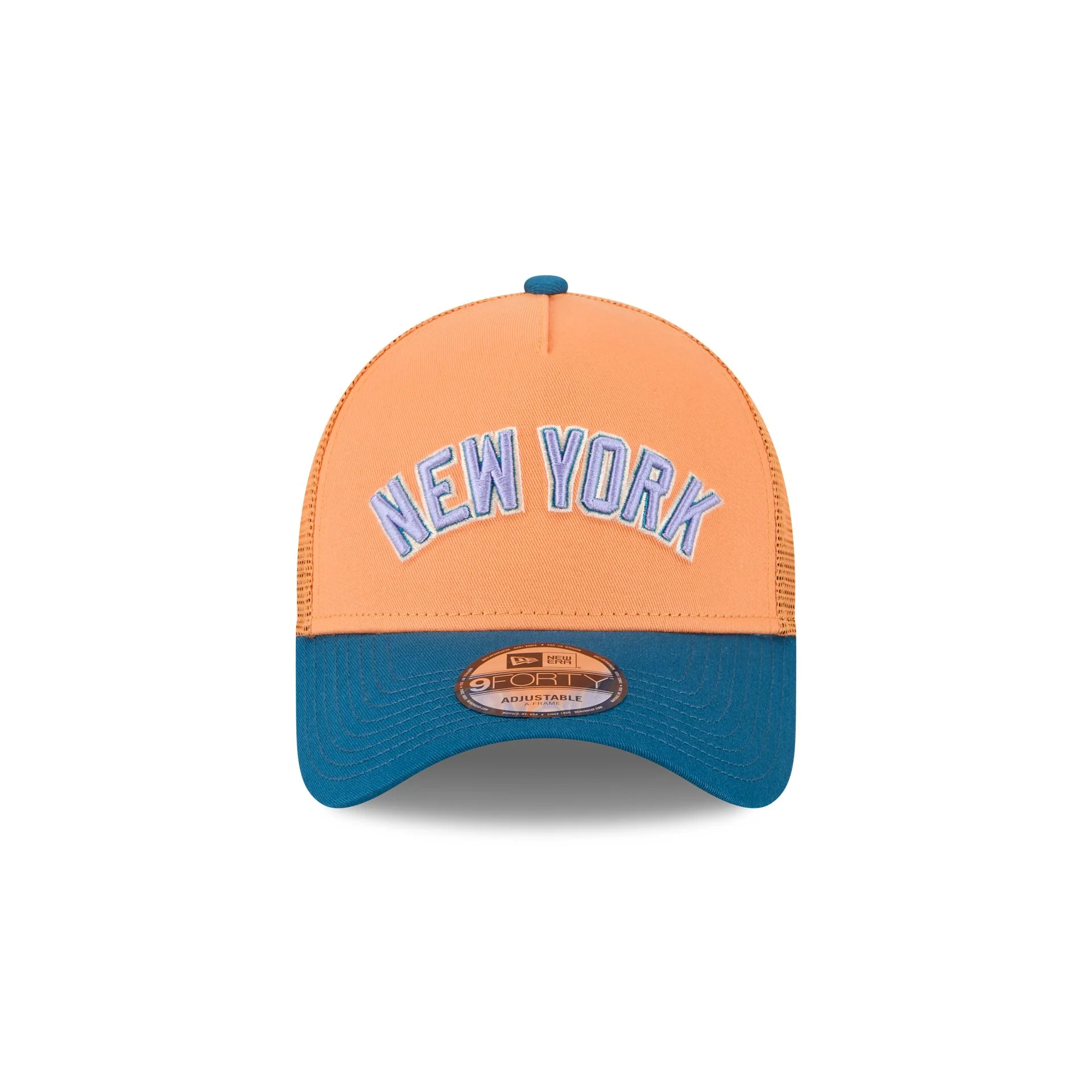 New York Yankees Orange Glaze 9FORTY A-Frame Trucker Hat
