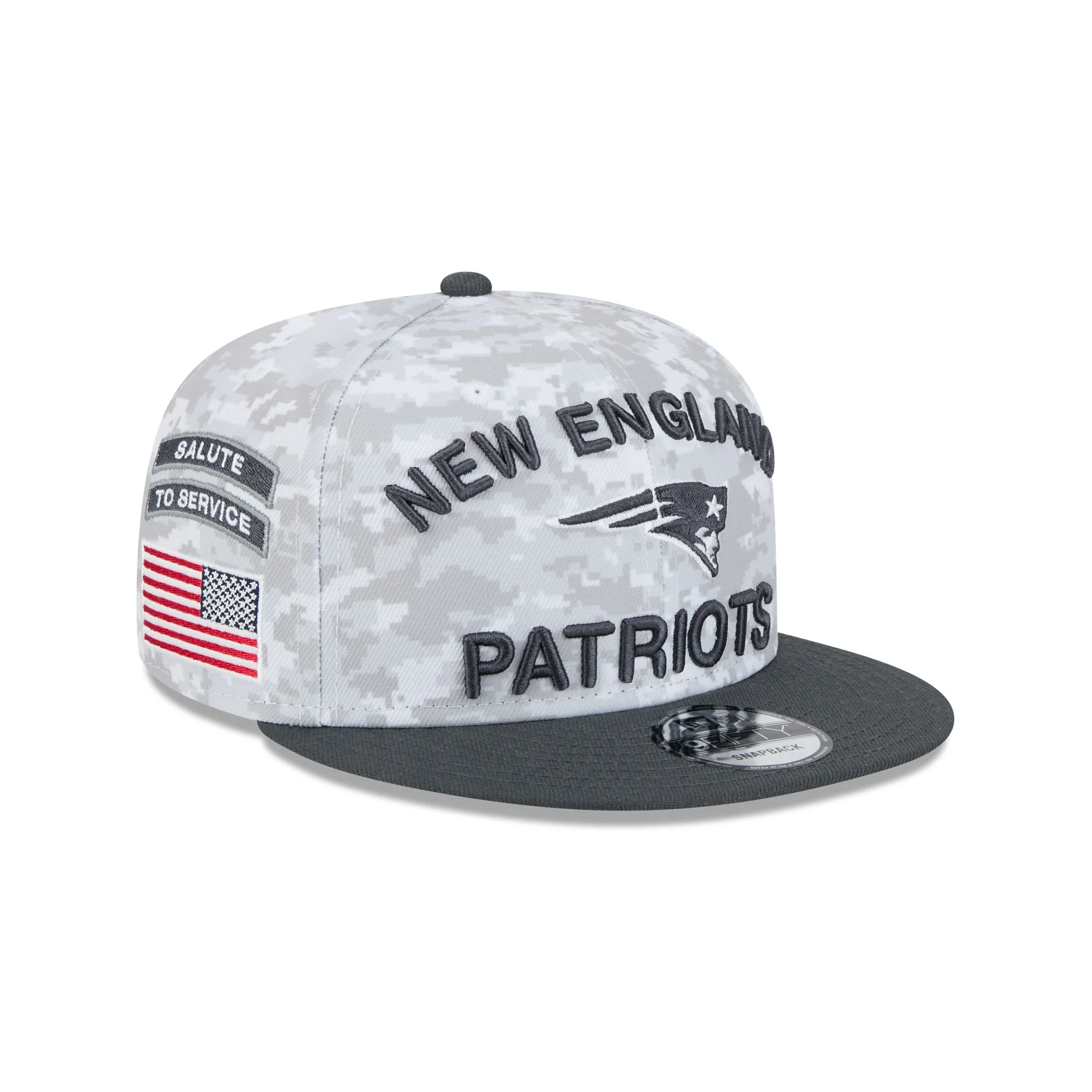 New England Patriots 2024 Salute to Service 9FIFTY Snapback Hat