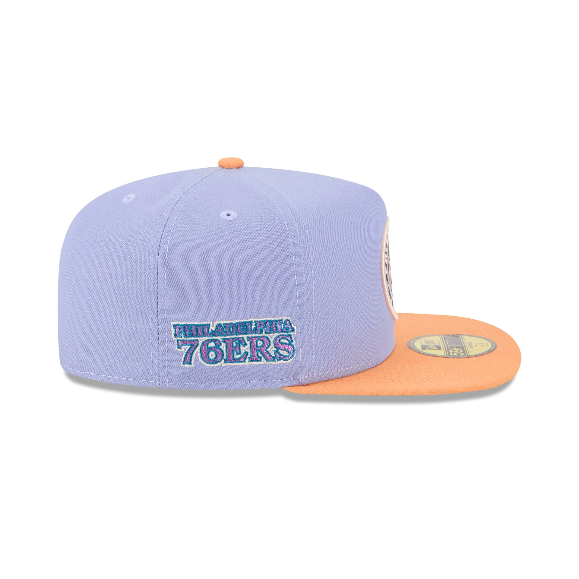 Philadelphia 76ers Lavender 59FIFTY A-Frame Fitted Hat