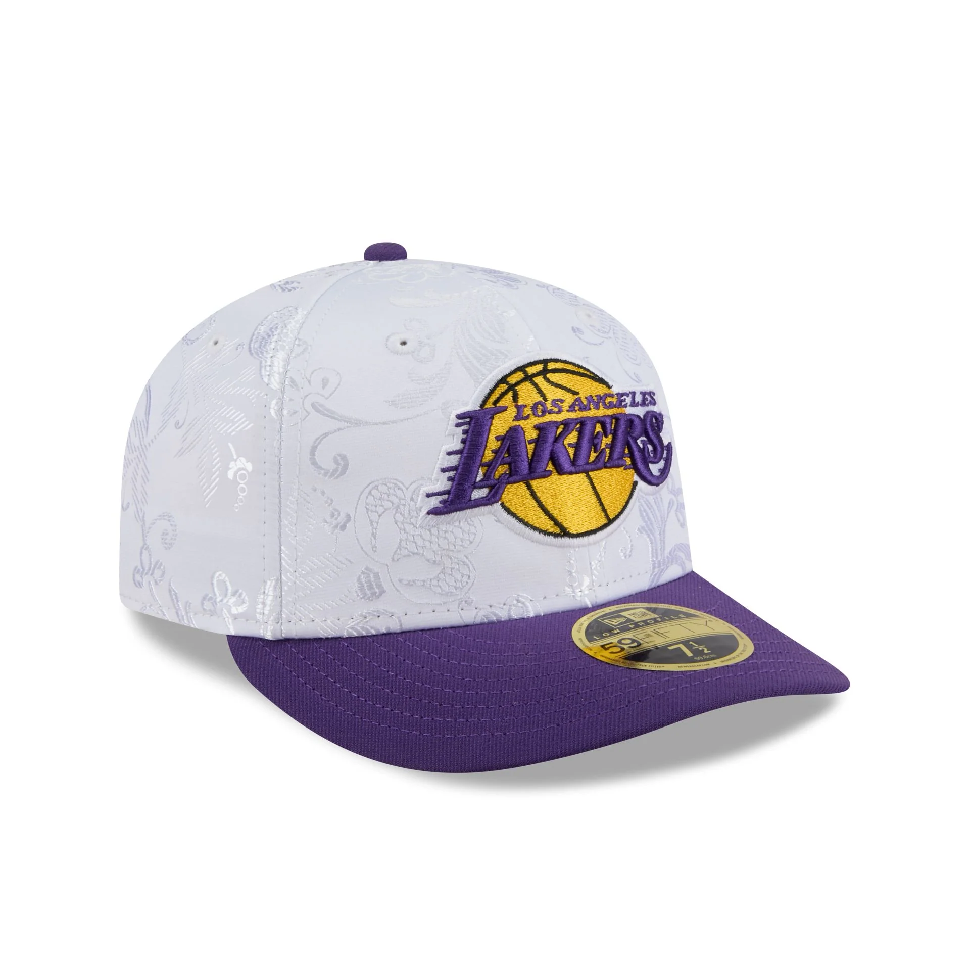 Los Angeles Lakers Floral Shine Low Profile 59FIFTY Fitted Hat
