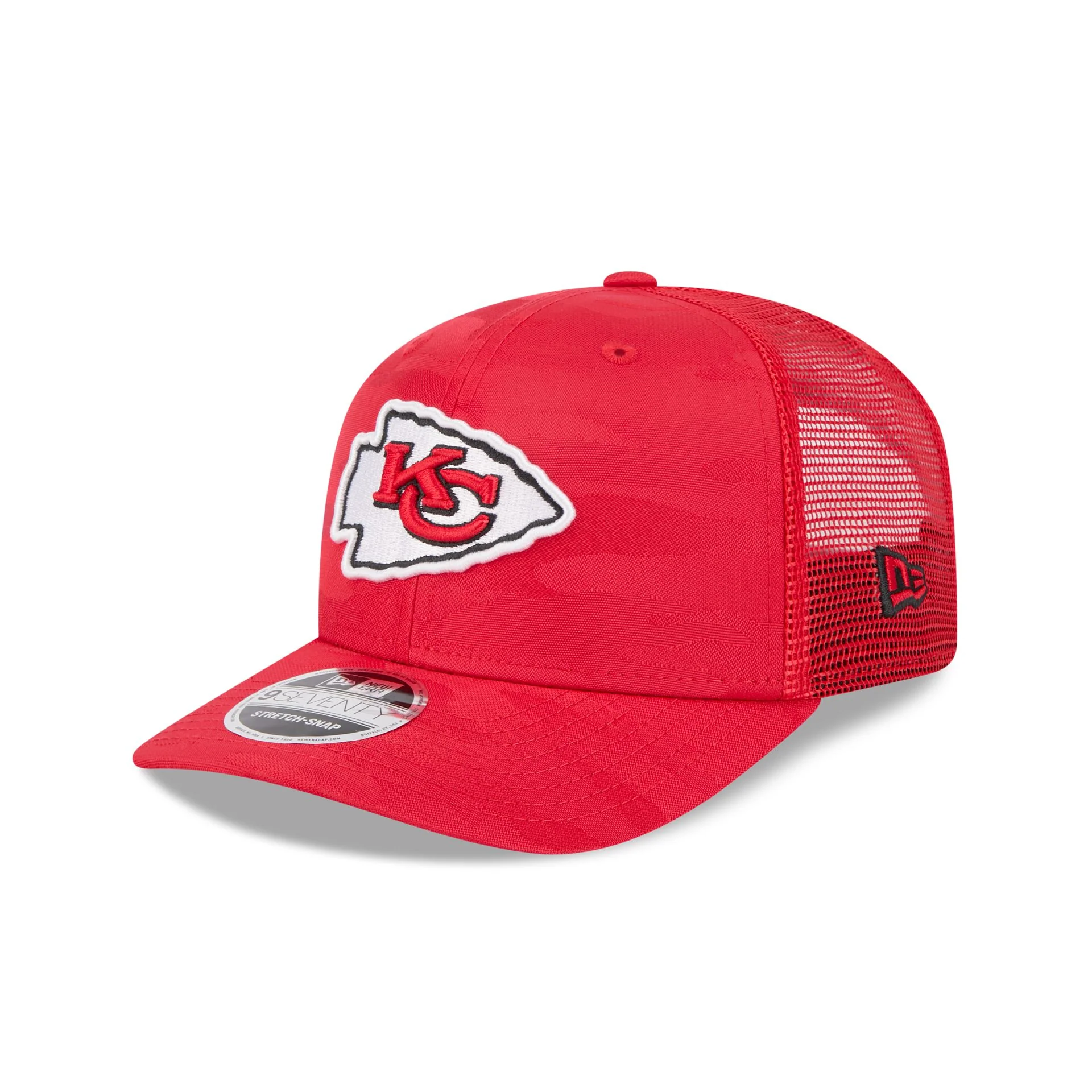Kansas City Chiefs Camo 9SEVENTY Trucker Stretch-Snap Hat