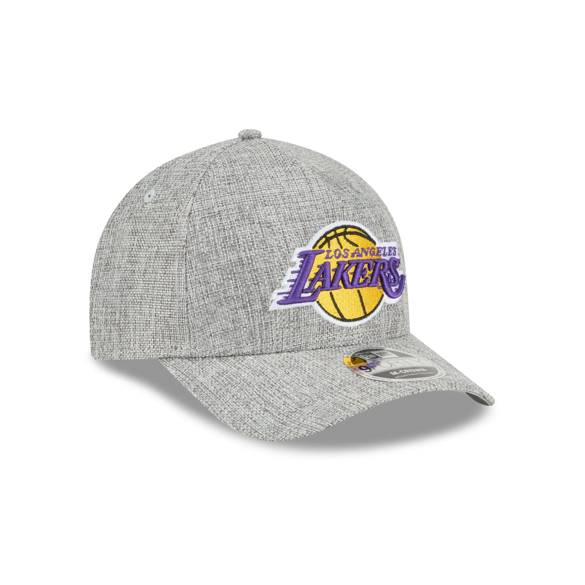 Los Angeles Lakers Cotton Weave Gray 9FORTY M-Crown A-Frame Snapback Hat