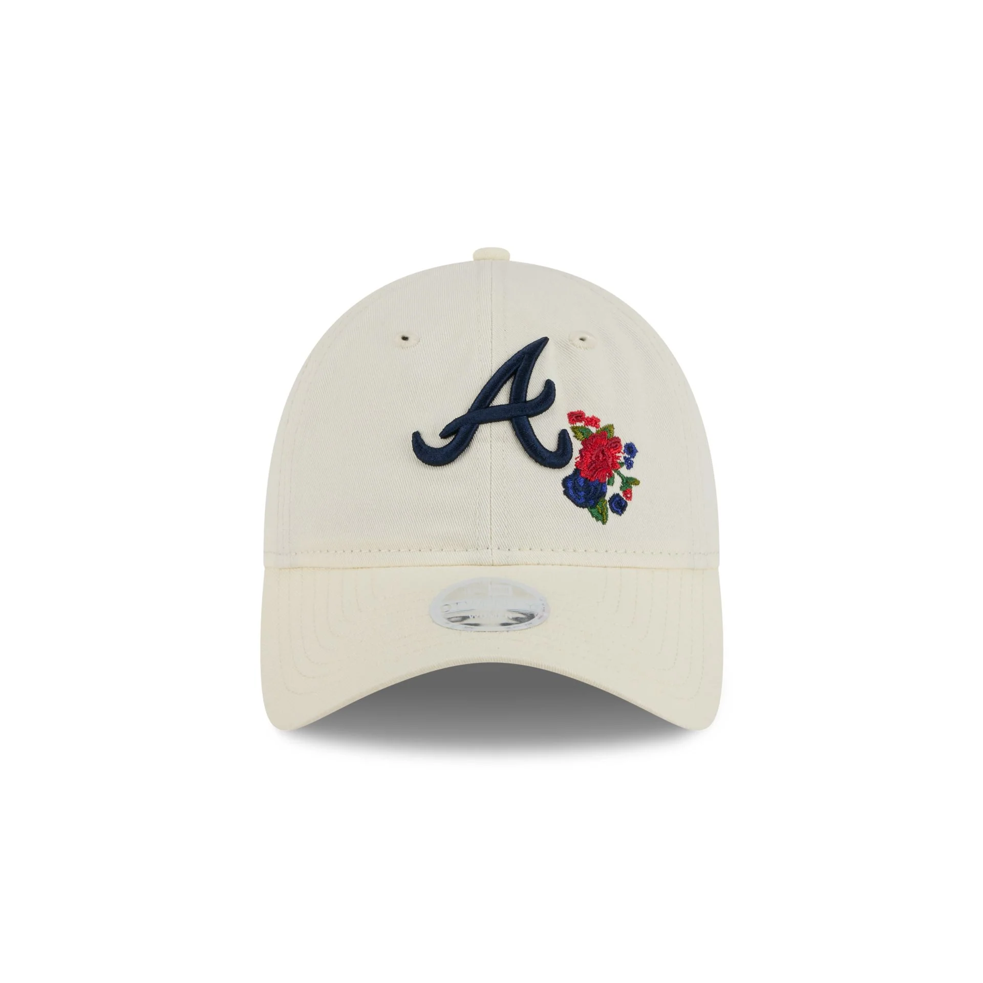 Atlanta Braves Women's Floral Stitch 9TWENTY Adjustable Hat