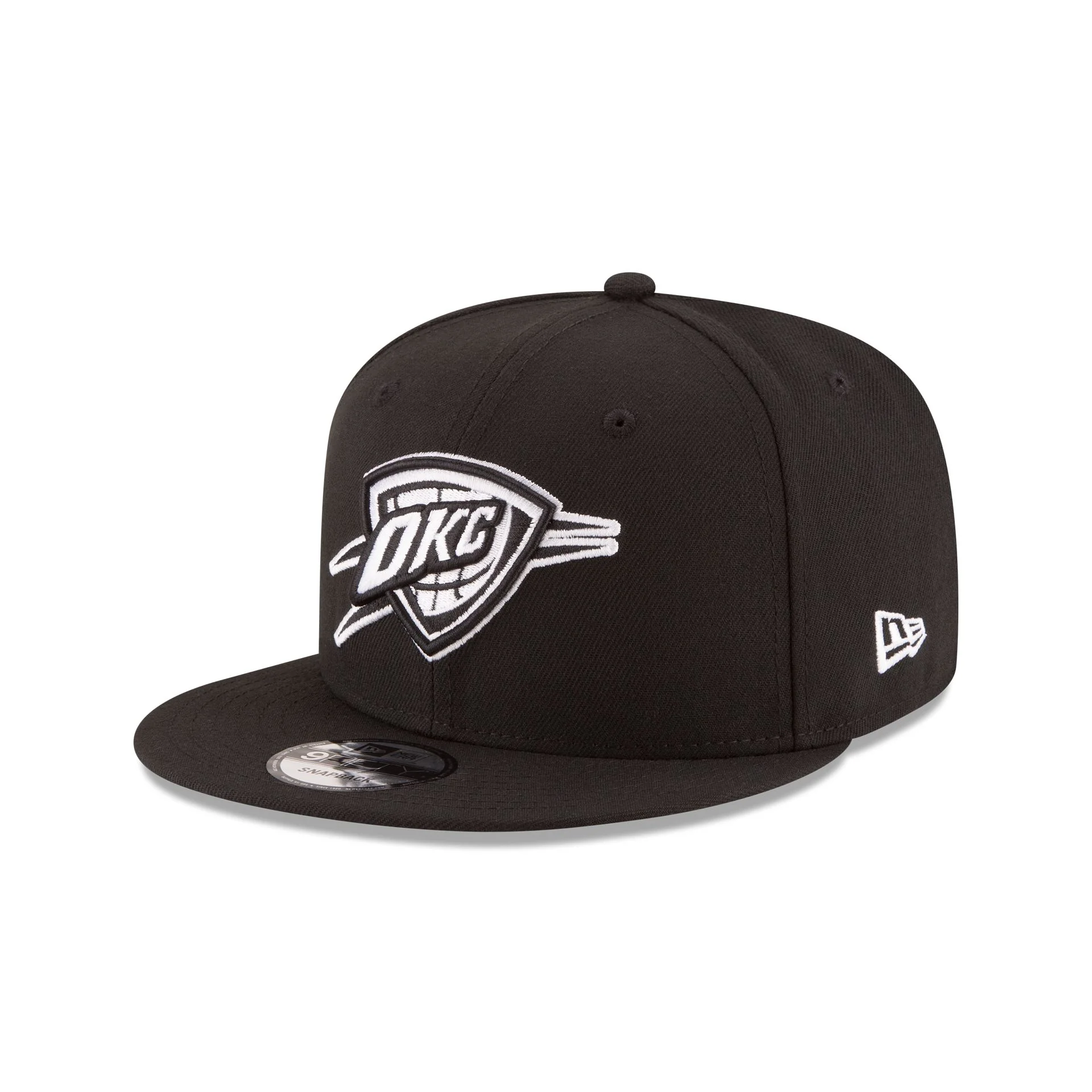 Oklahoma City Thunder 2025 NBA Champions Black & White 9FIFTY Snapback Hat