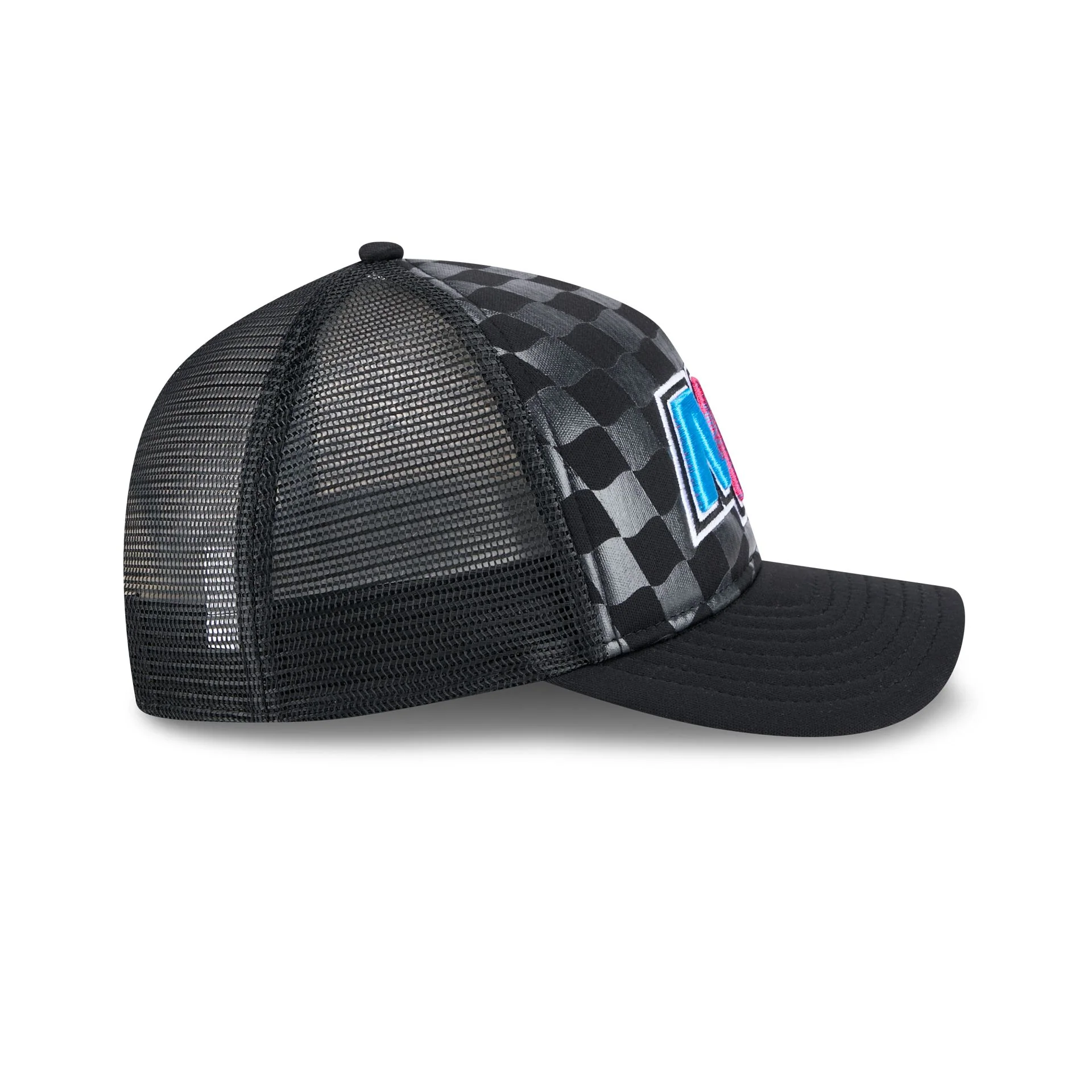 Miami Heat Gradient Raceway 9FORTY M-Crown A-Frame Trucker Hat