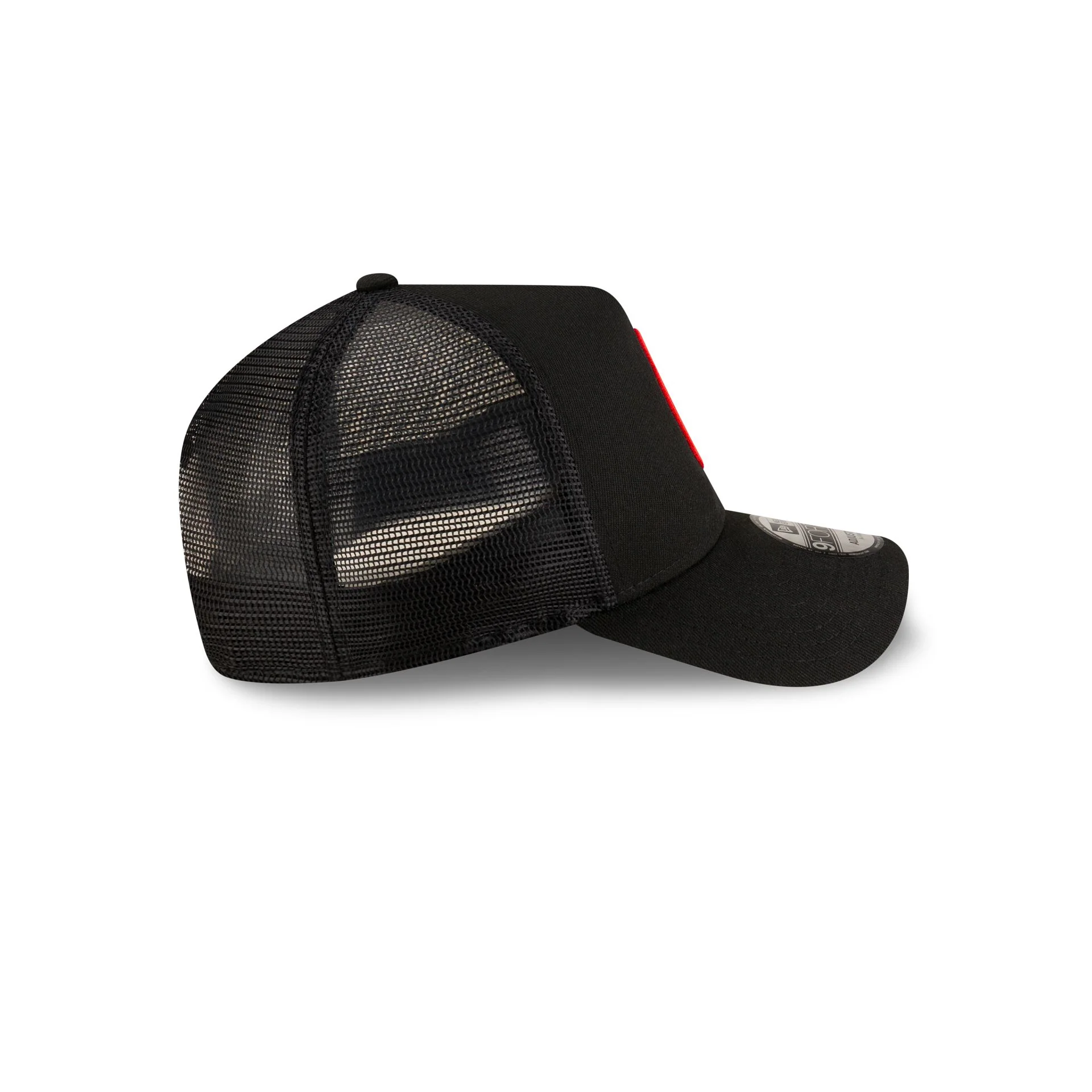 AC Milan Black 9FORTY A-Frame Trucker Hat