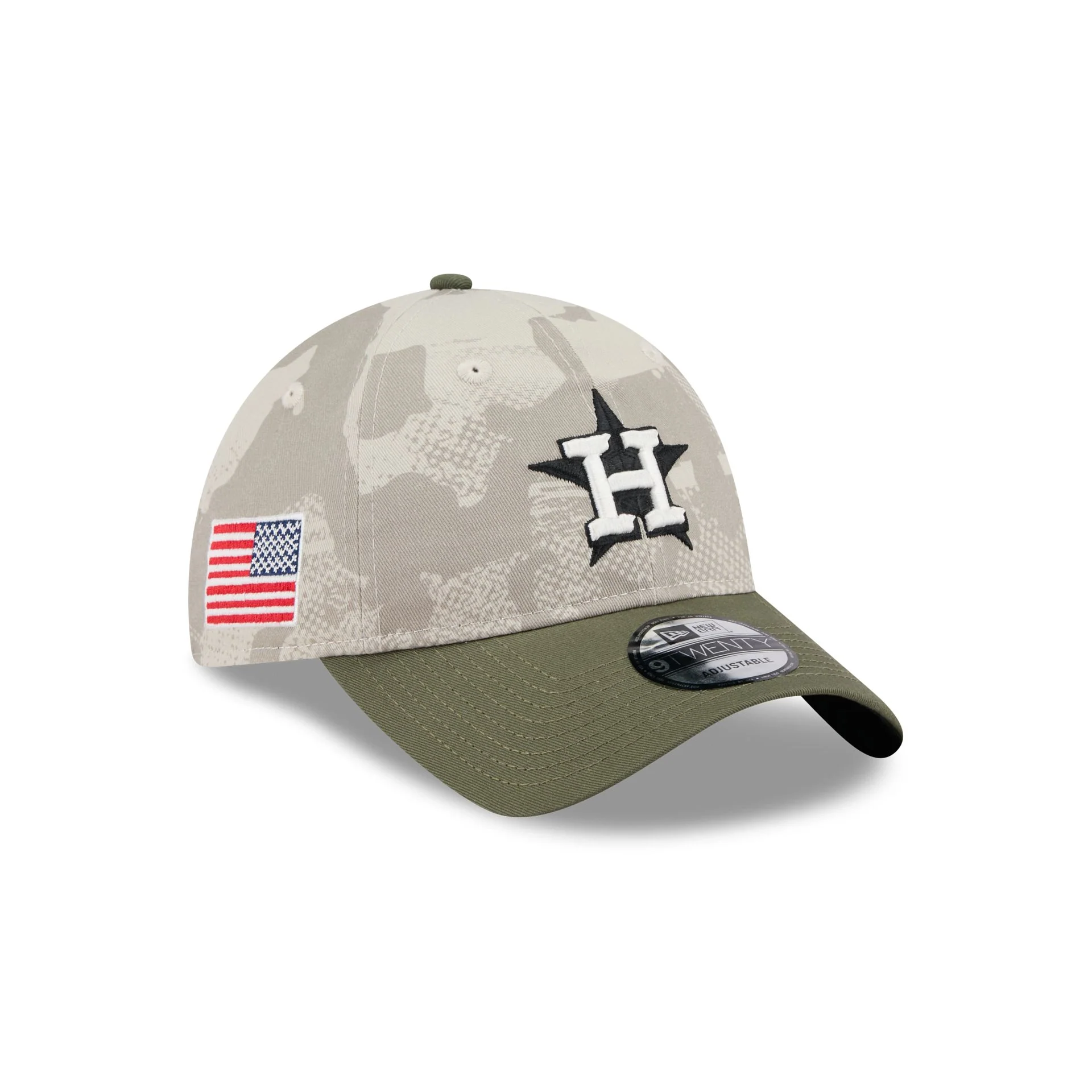 Houston Astros Armed Forces Day 2025 Kids 9TWENTY Adjustable Hat