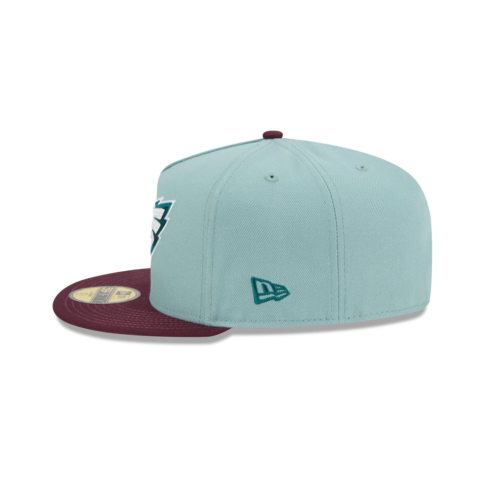 Philadelphia Eagles Beach Kiss Blue 59FIFTY A-Frame Fitted Hat