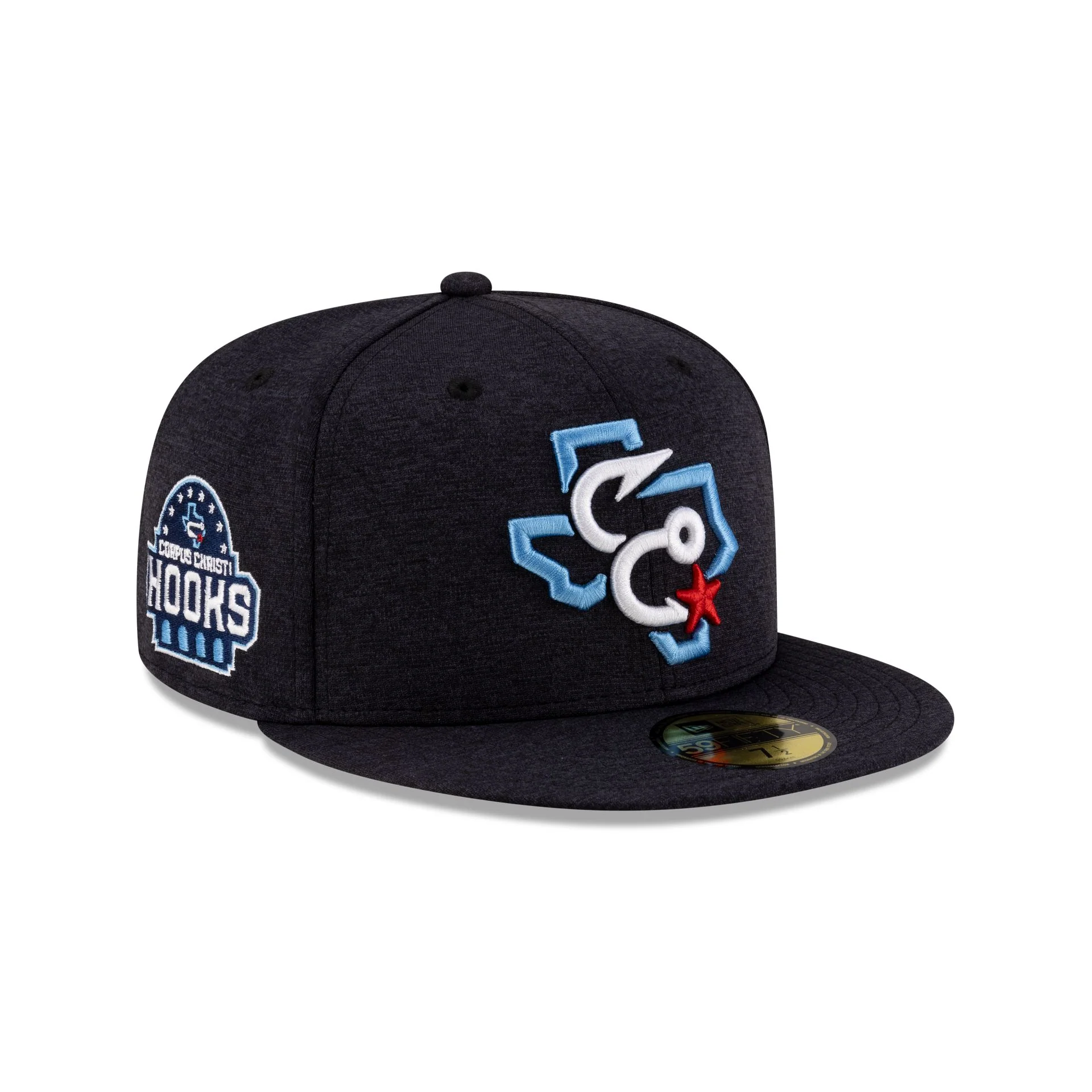 Corpus Cristi Hooks Shadow Tech Navy 59FIFTY Fitted Hat