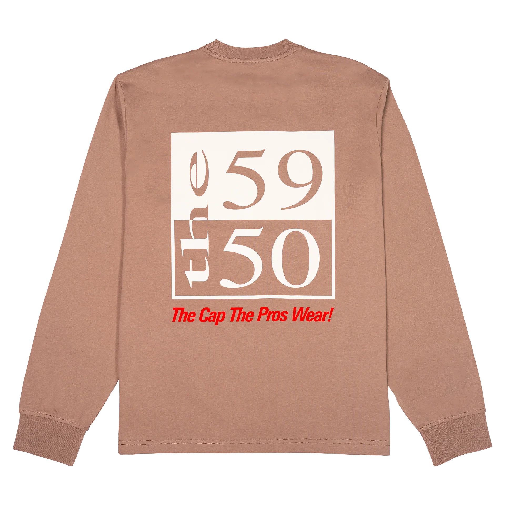 New Era Branded 59FIFTY Archivist Taupe Gray Long Sleeve T-Shirt