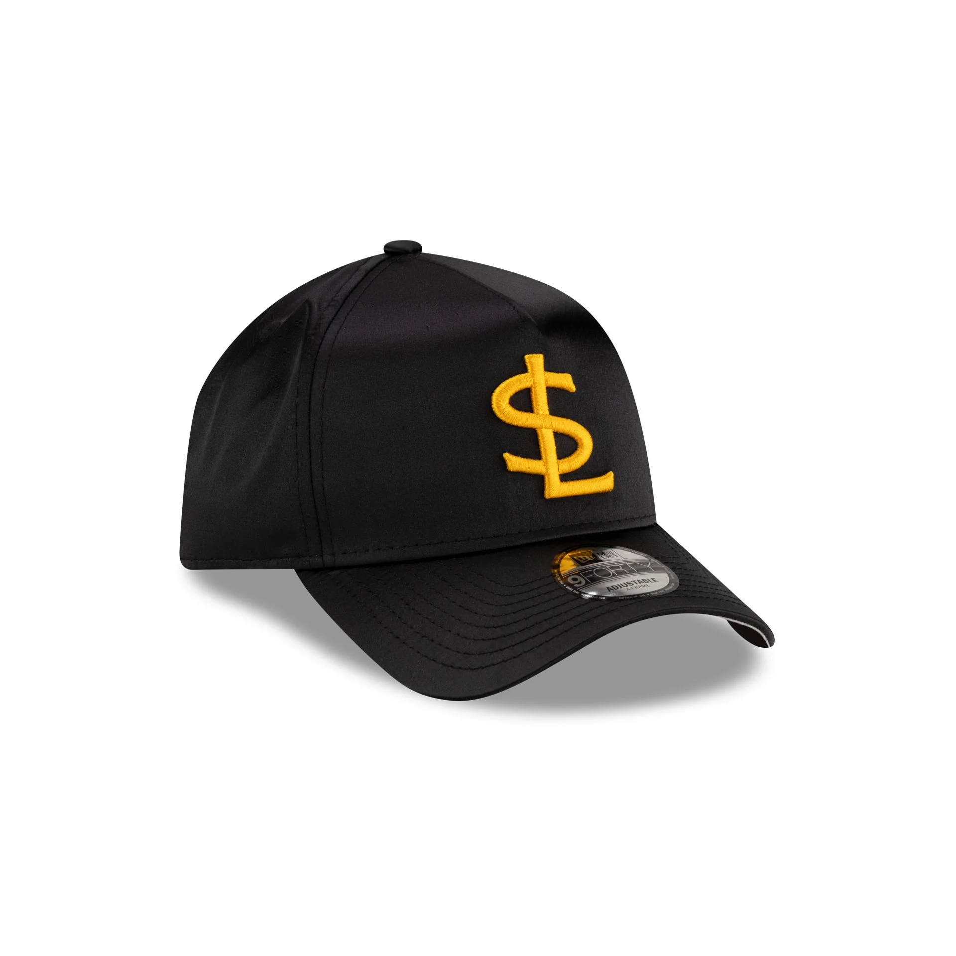 Salt Lake Bees Black Satin 9FORTY A-Frame Snapback Hat