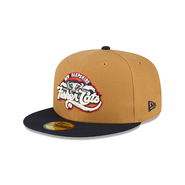 New Hampshire Fisher Cats Wheat 59FIFTY Fitted Hat