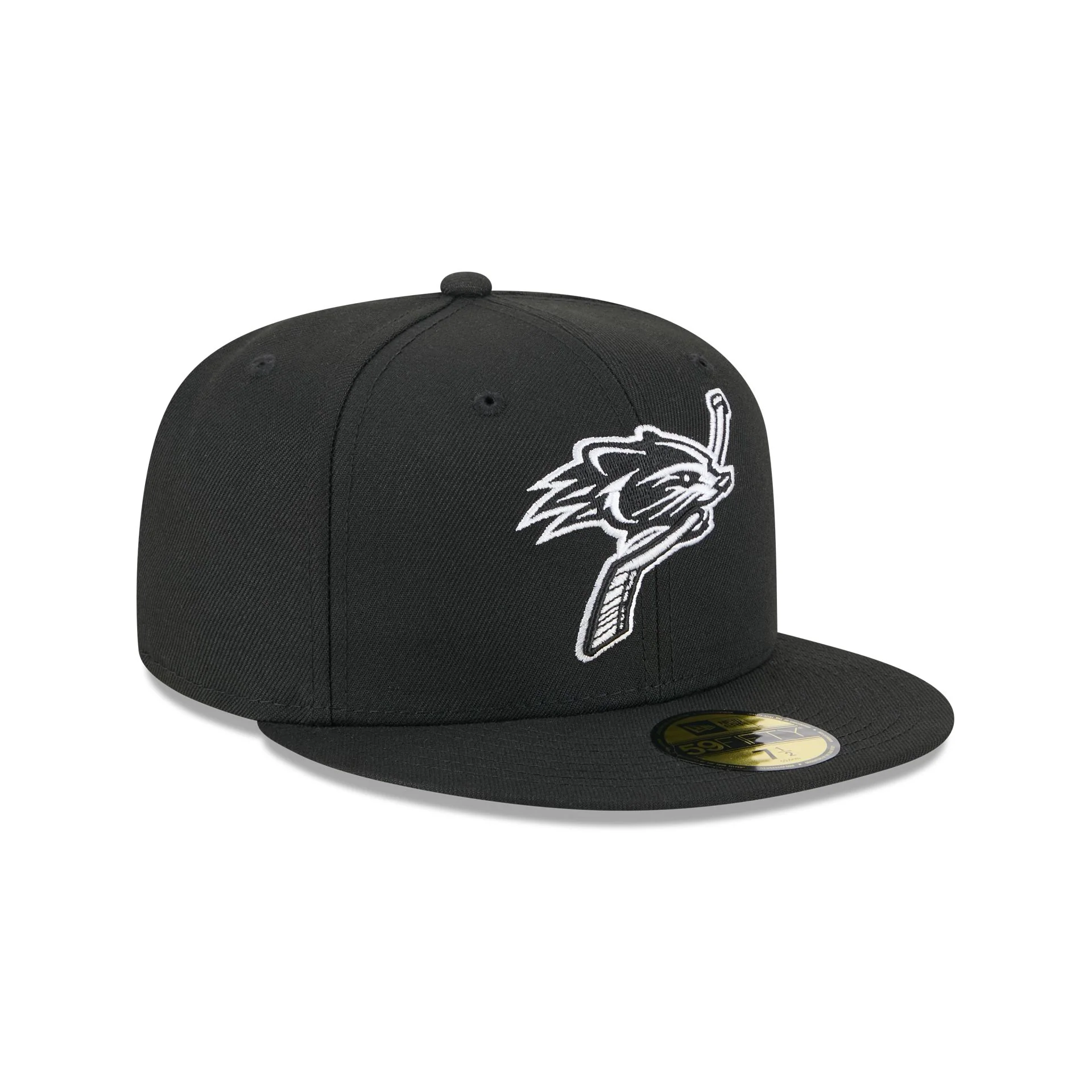 New Hampshire Fisher Cats Theme Night Black 59FIFTY Fitted Hat
