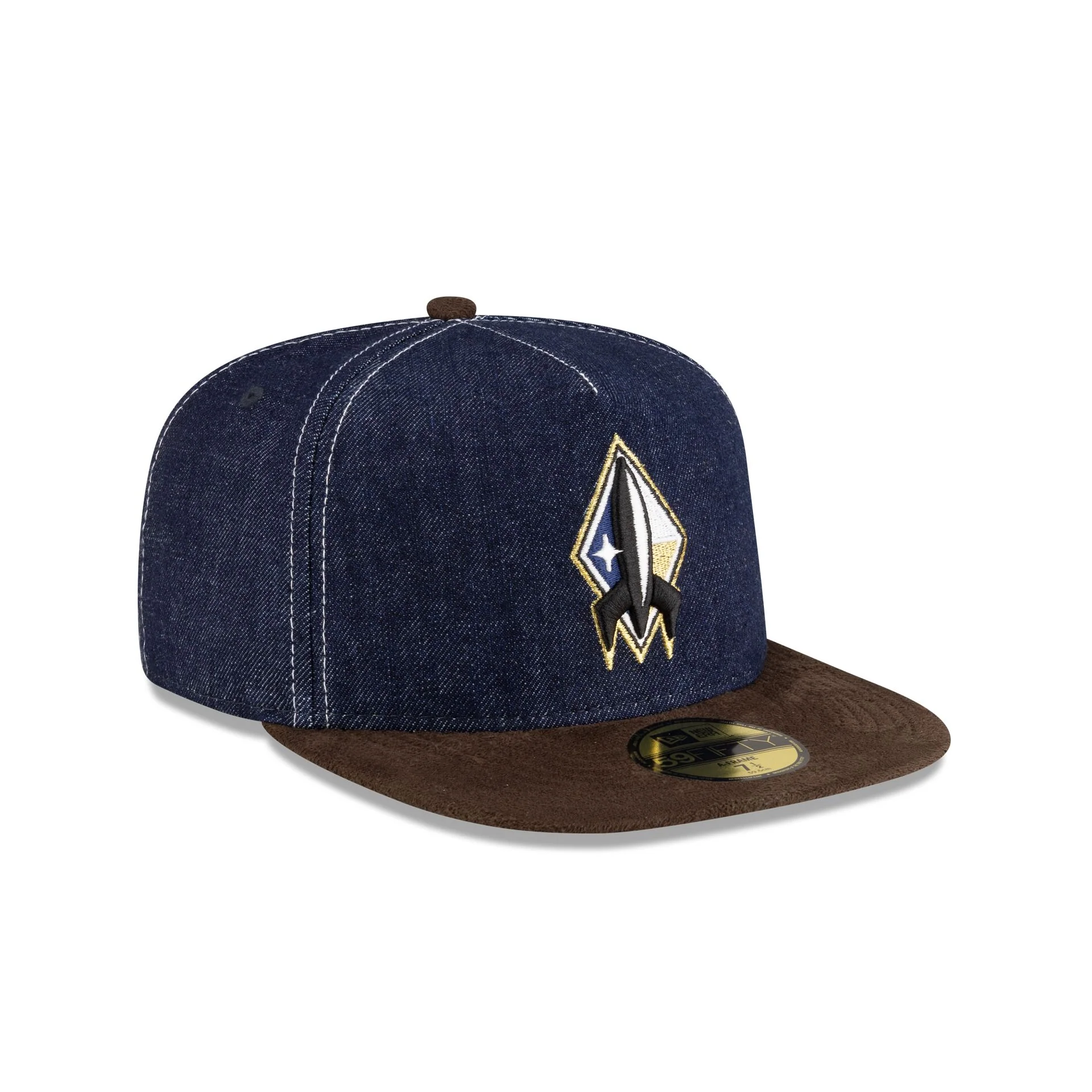 Sugar Land Space Cowboys Houston Pack Denim 59FIFTY A-Frame Fitted Hat