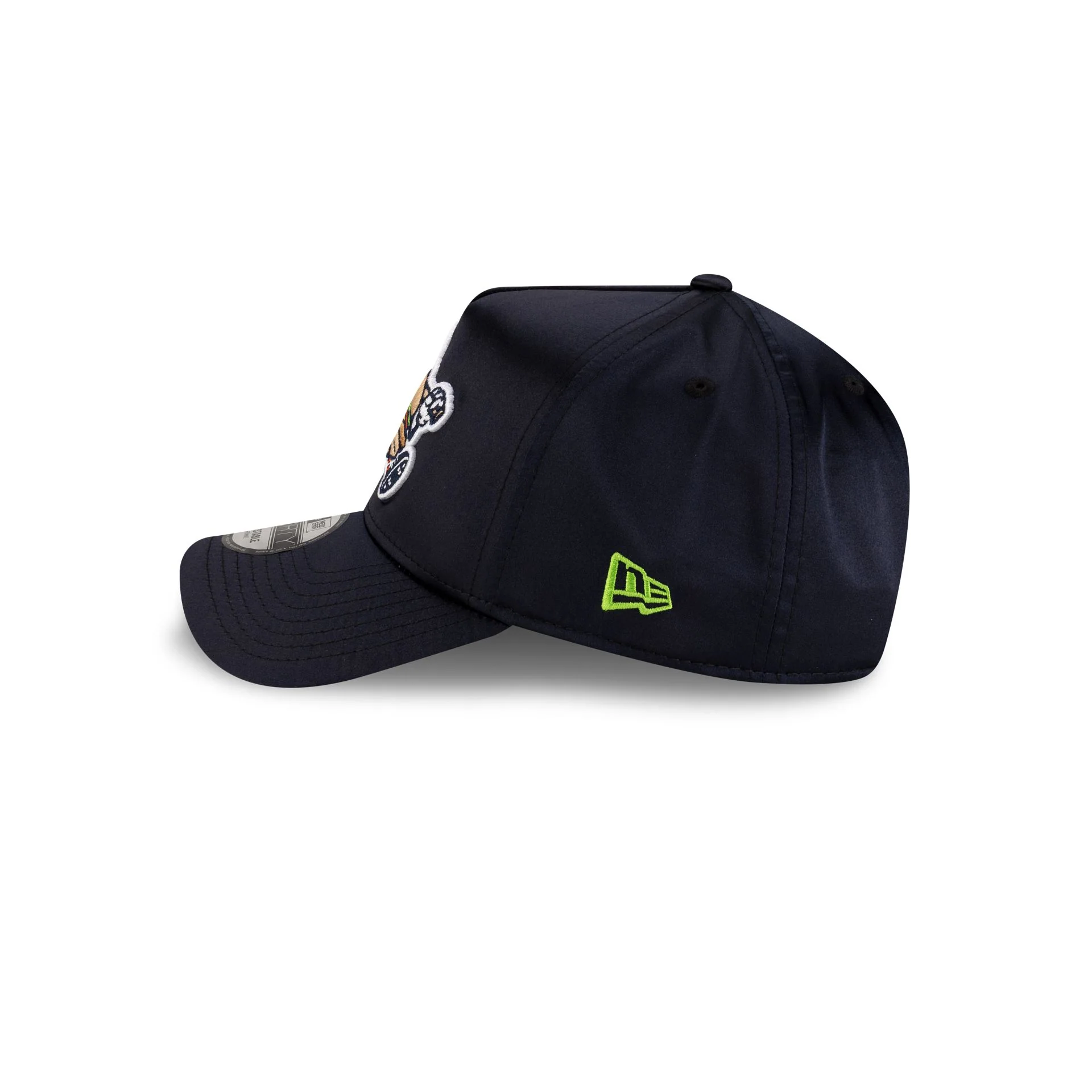 Hub City Spartanburgers Navy Satin 9FORTY A-Frame Snapback Hat