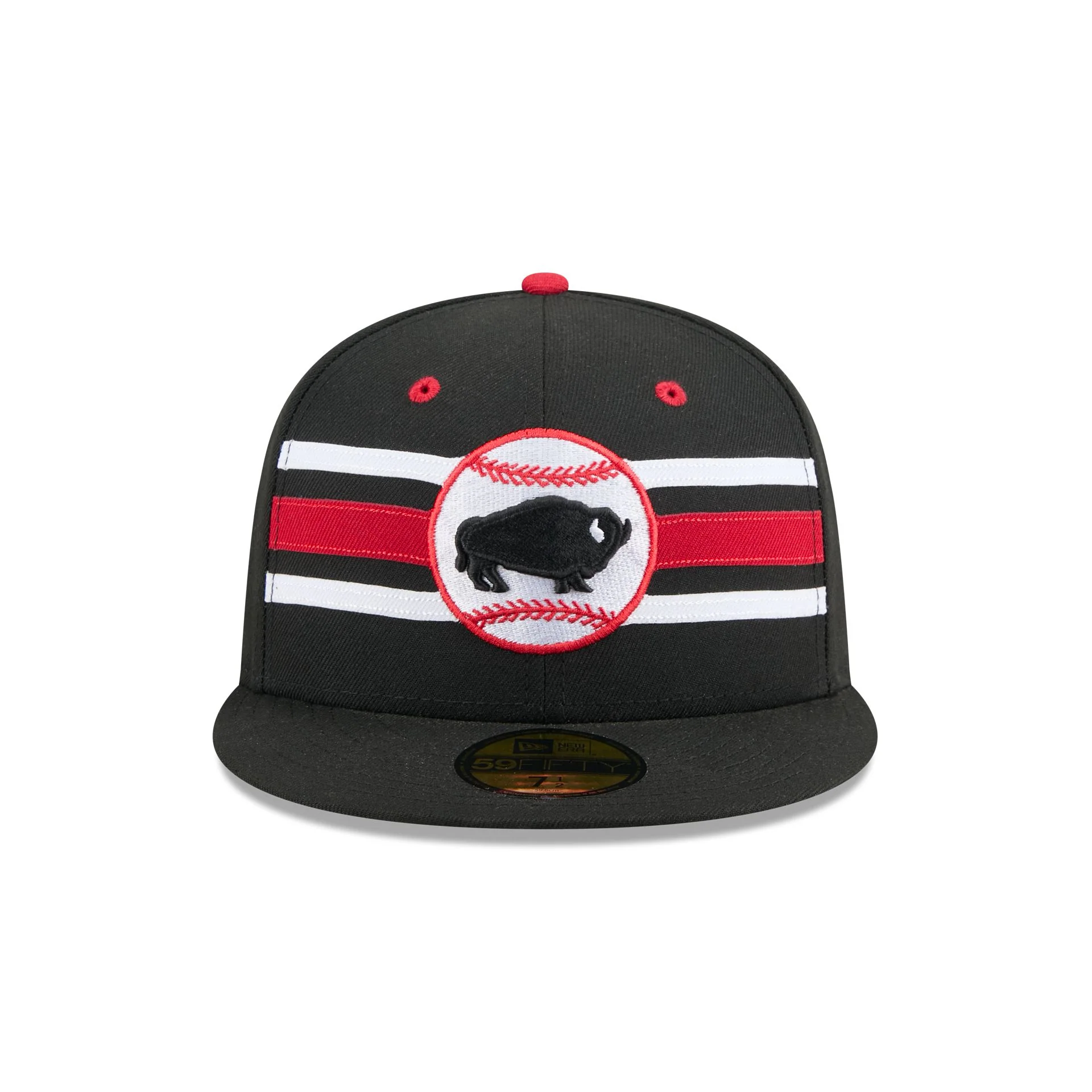 Buffalo Bisons Theme Night Black 59FIFTY Fitted Hat