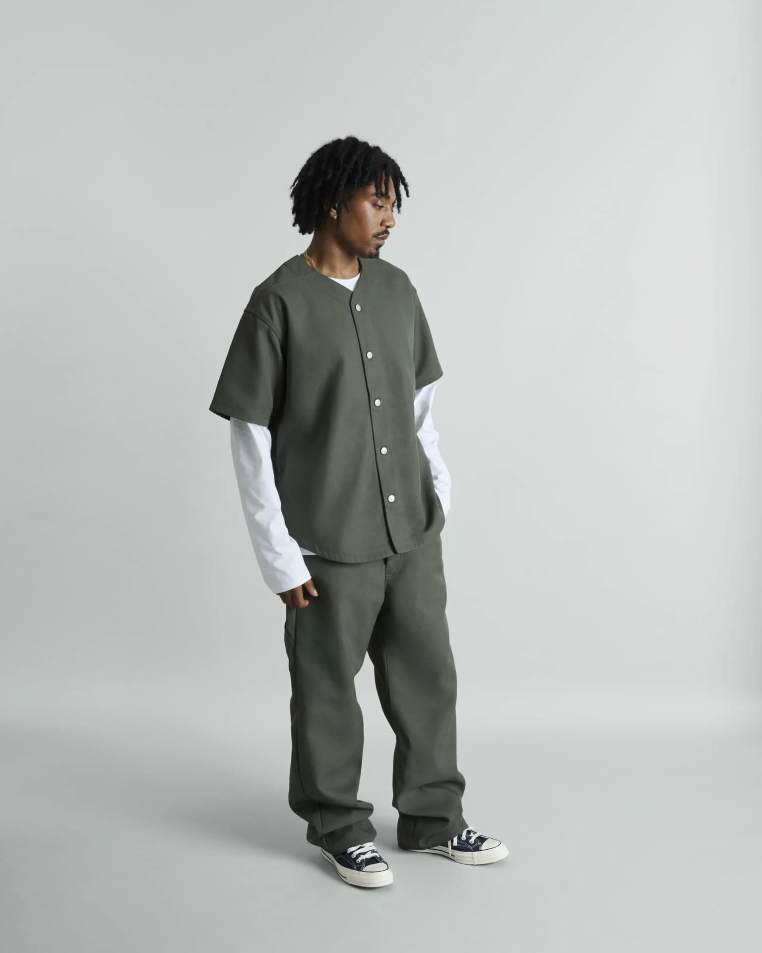 Riverside Dusty Charcoal Baseball Jersey