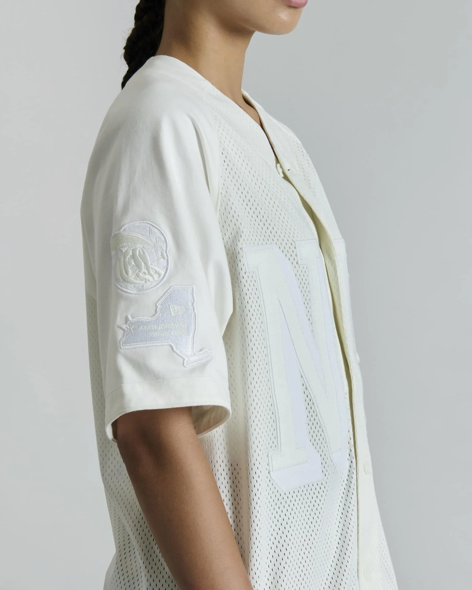 Warren College White Raglan Baseball Jersey