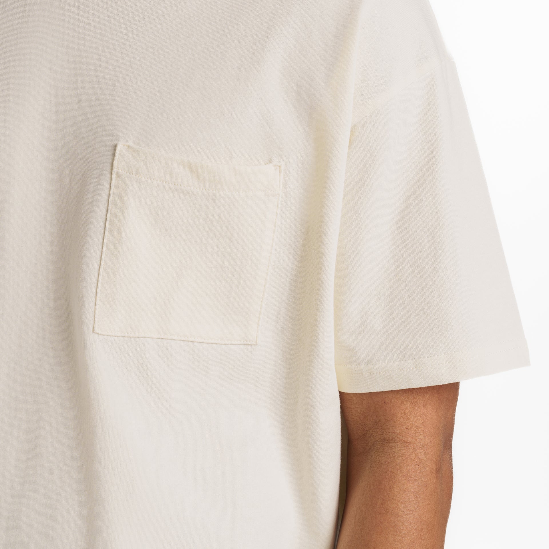 New Era Branded Alden Heavyweight Chrome White Pocket T-Shirt