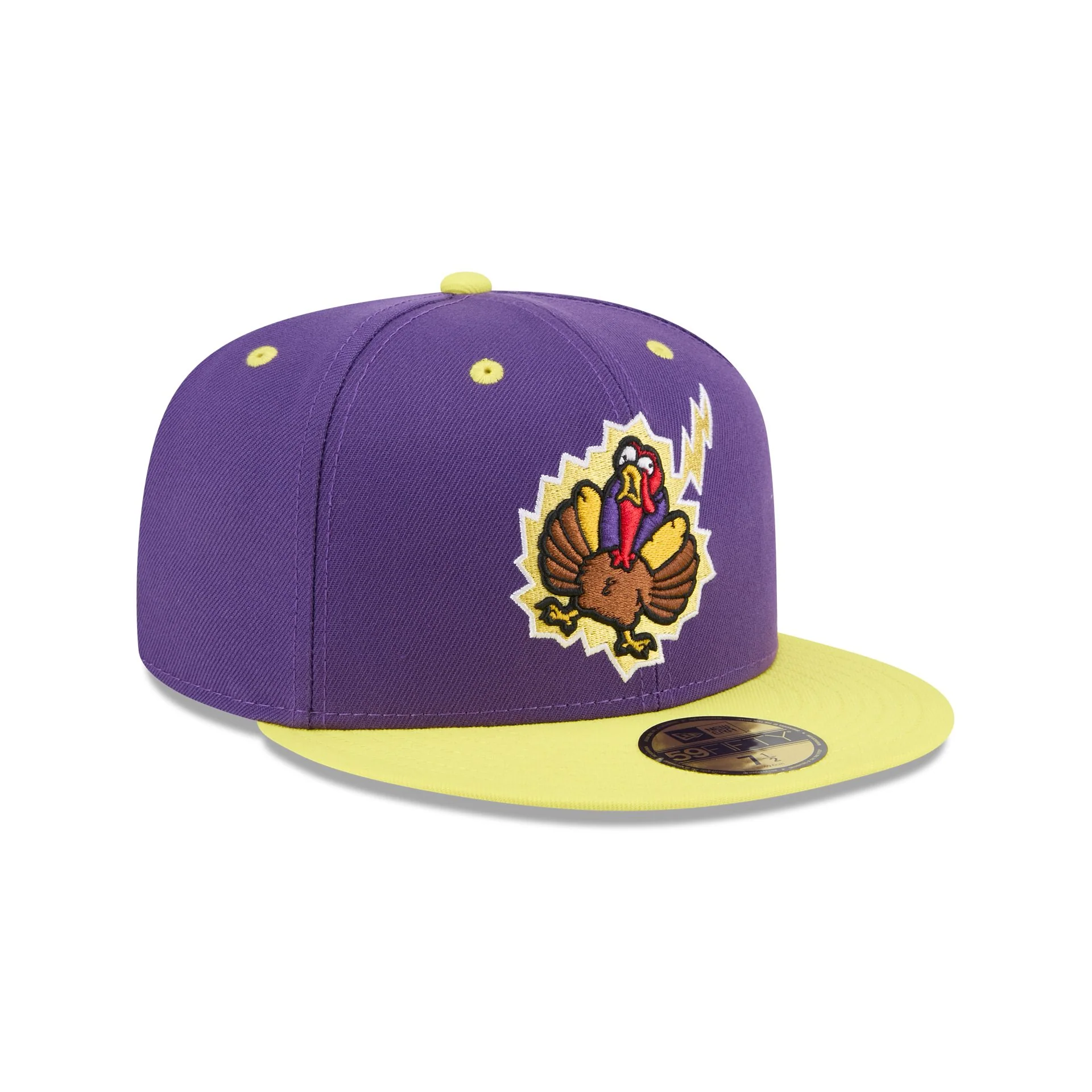 Hartford Yard Goats Theme Night Purple 59FIFTY Fitted Hat