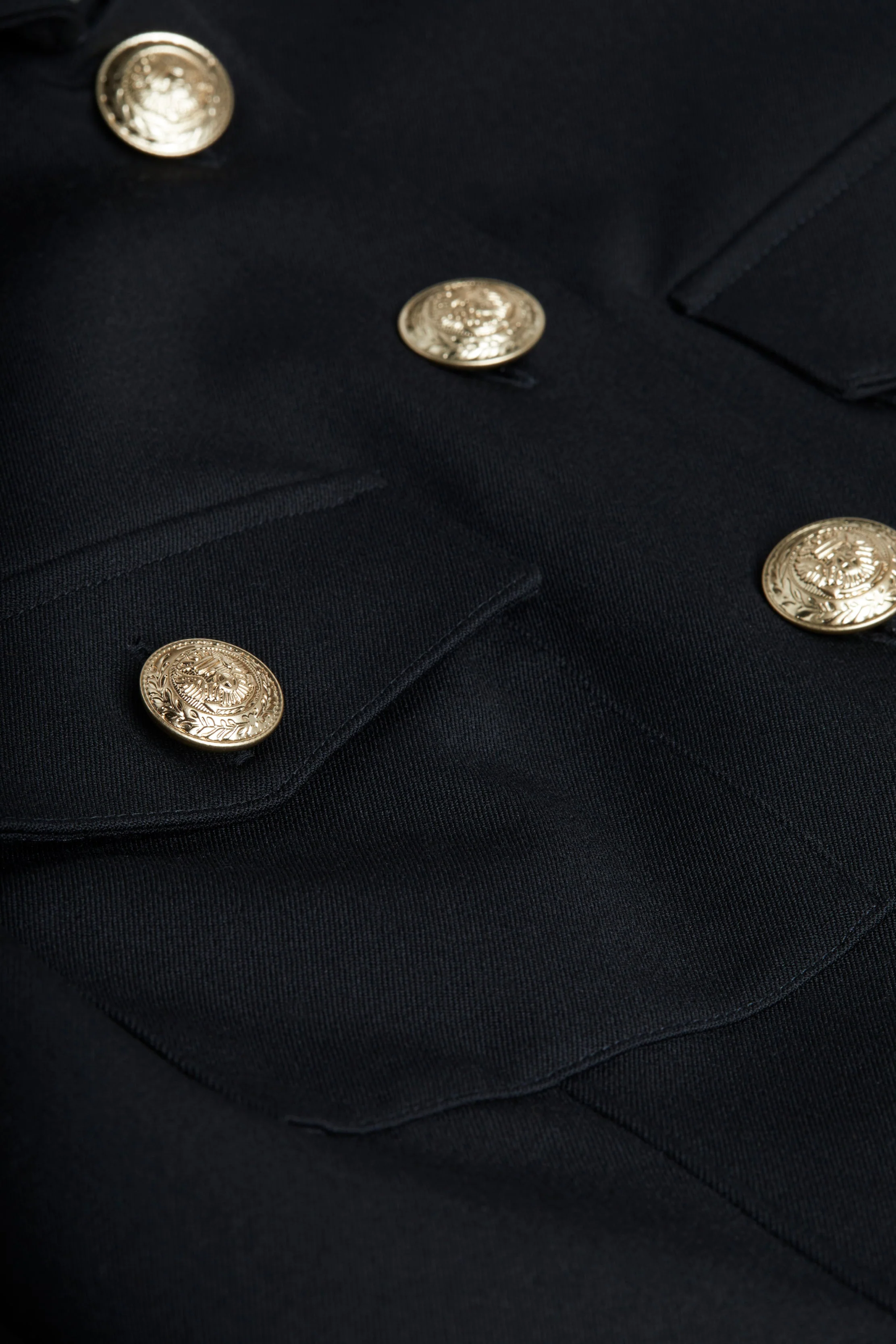 Kumi Cropped Jacket - Black