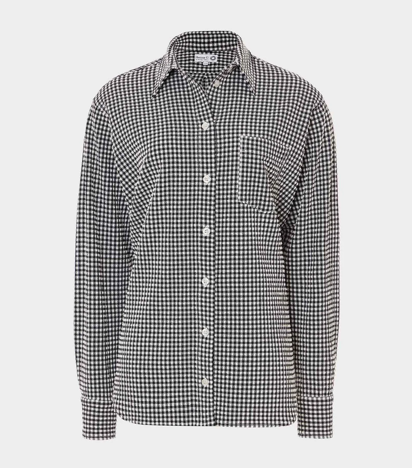 Gingham Seersucker Shirt