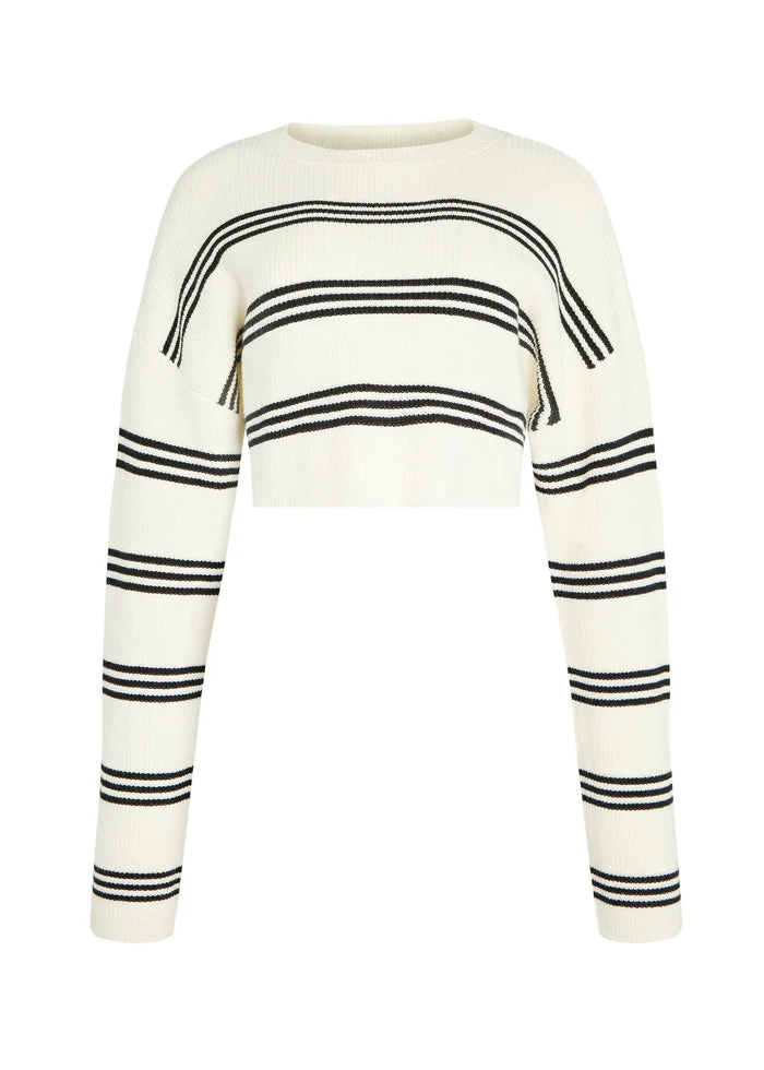 Sharlie Sweater - Eggshell/Black