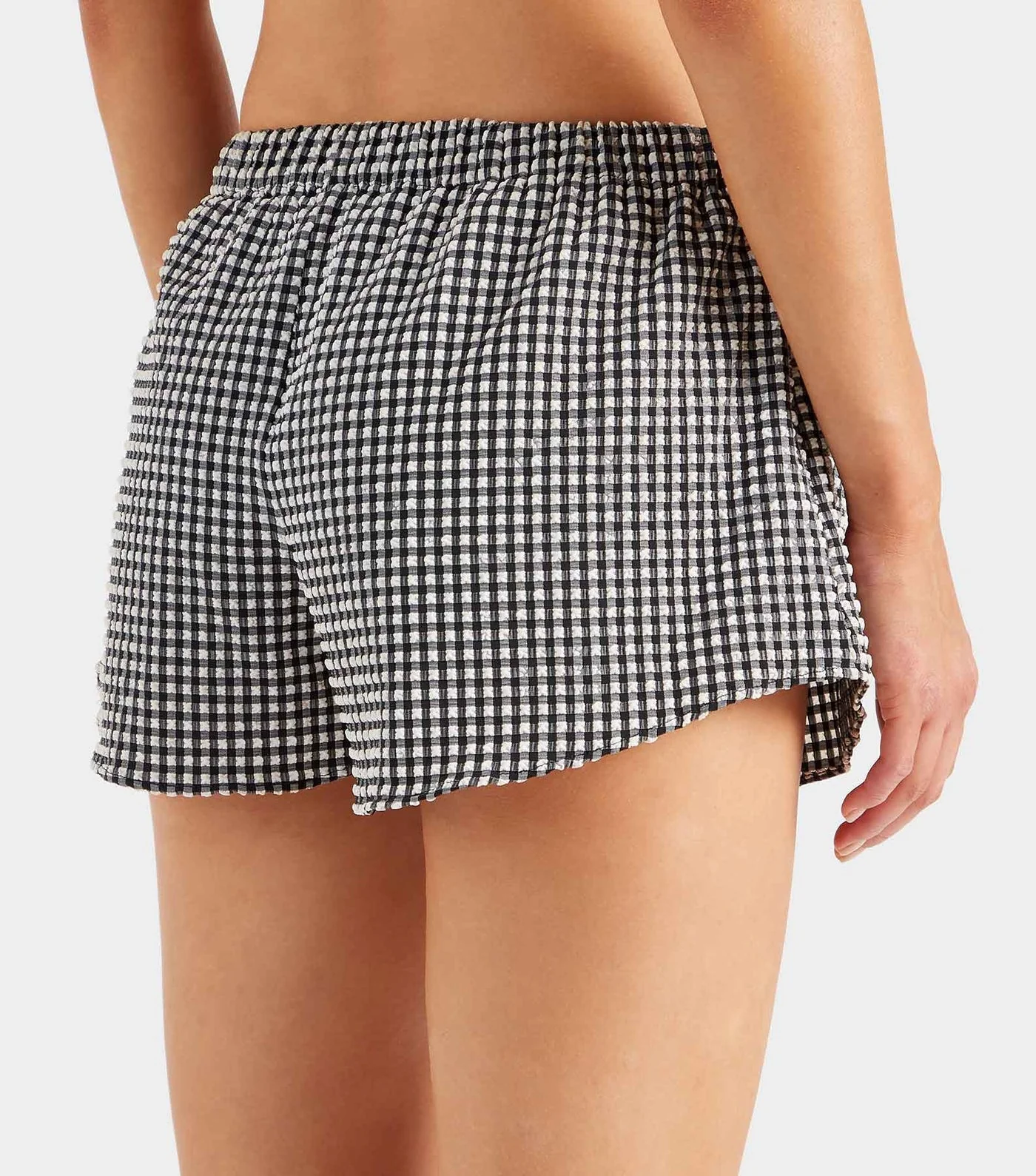 Gingham Seersucker Runner Shorts