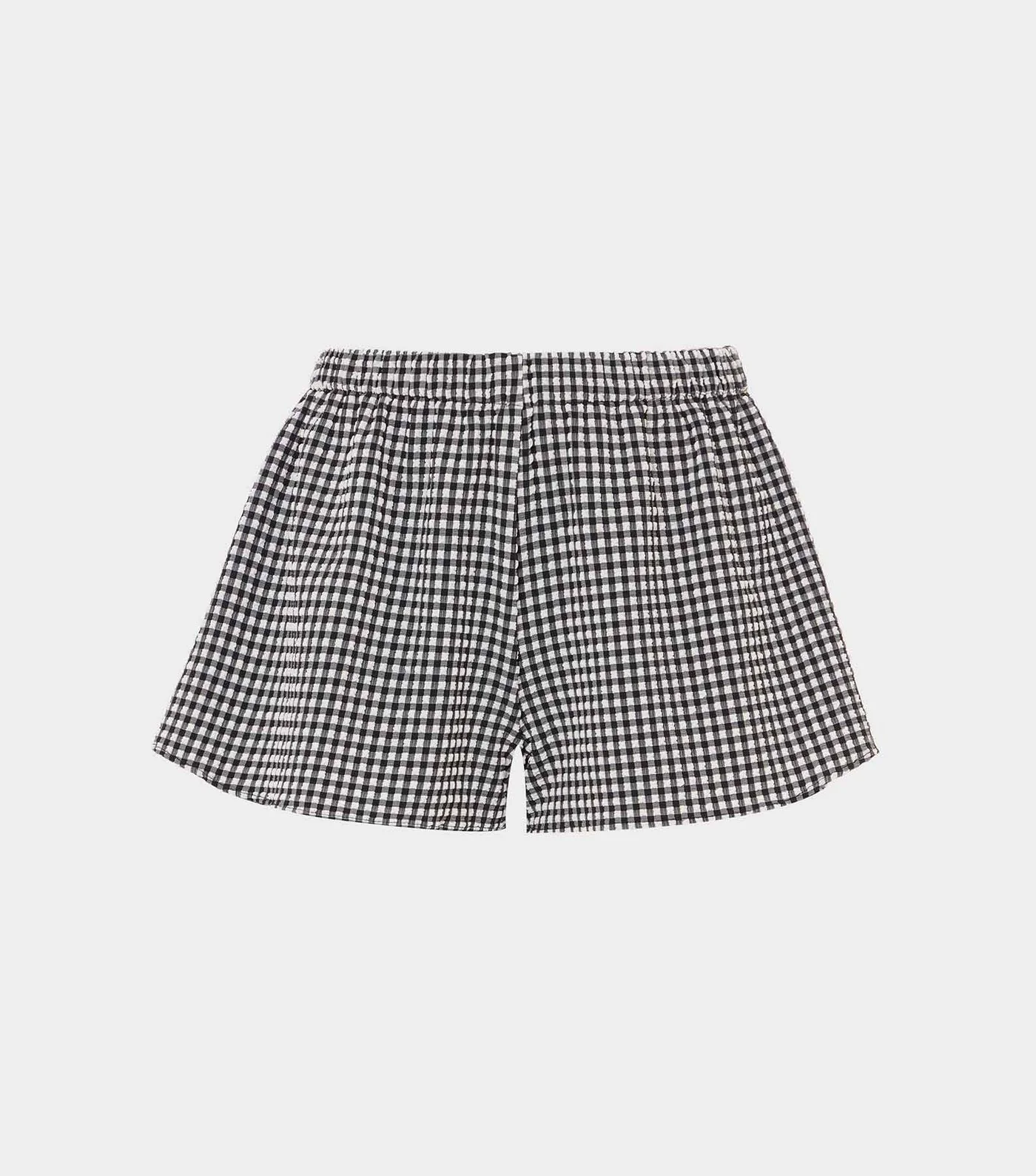 Gingham Seersucker Runner Shorts