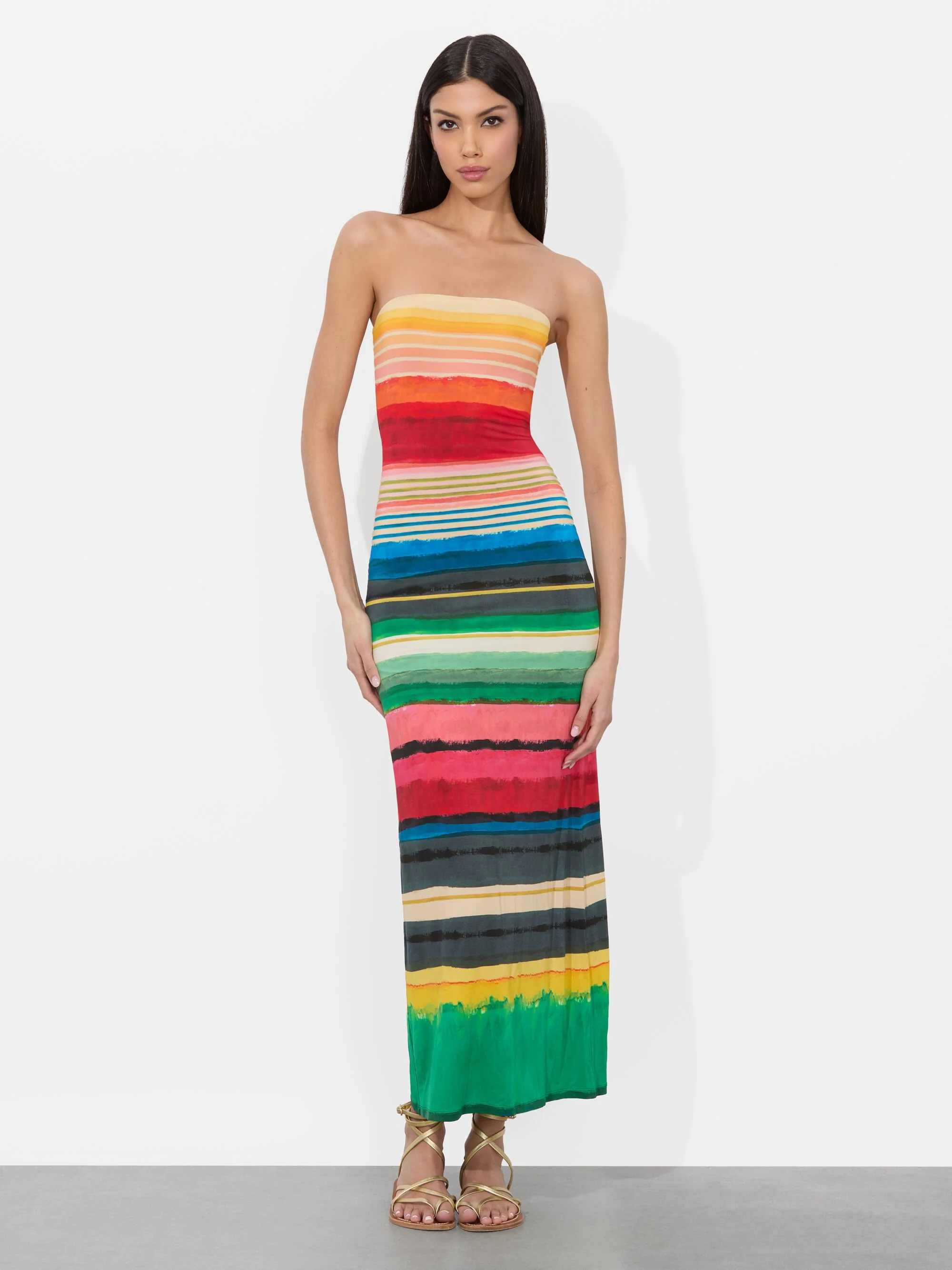 DELORA STRAPLESS MAXI DRESS
