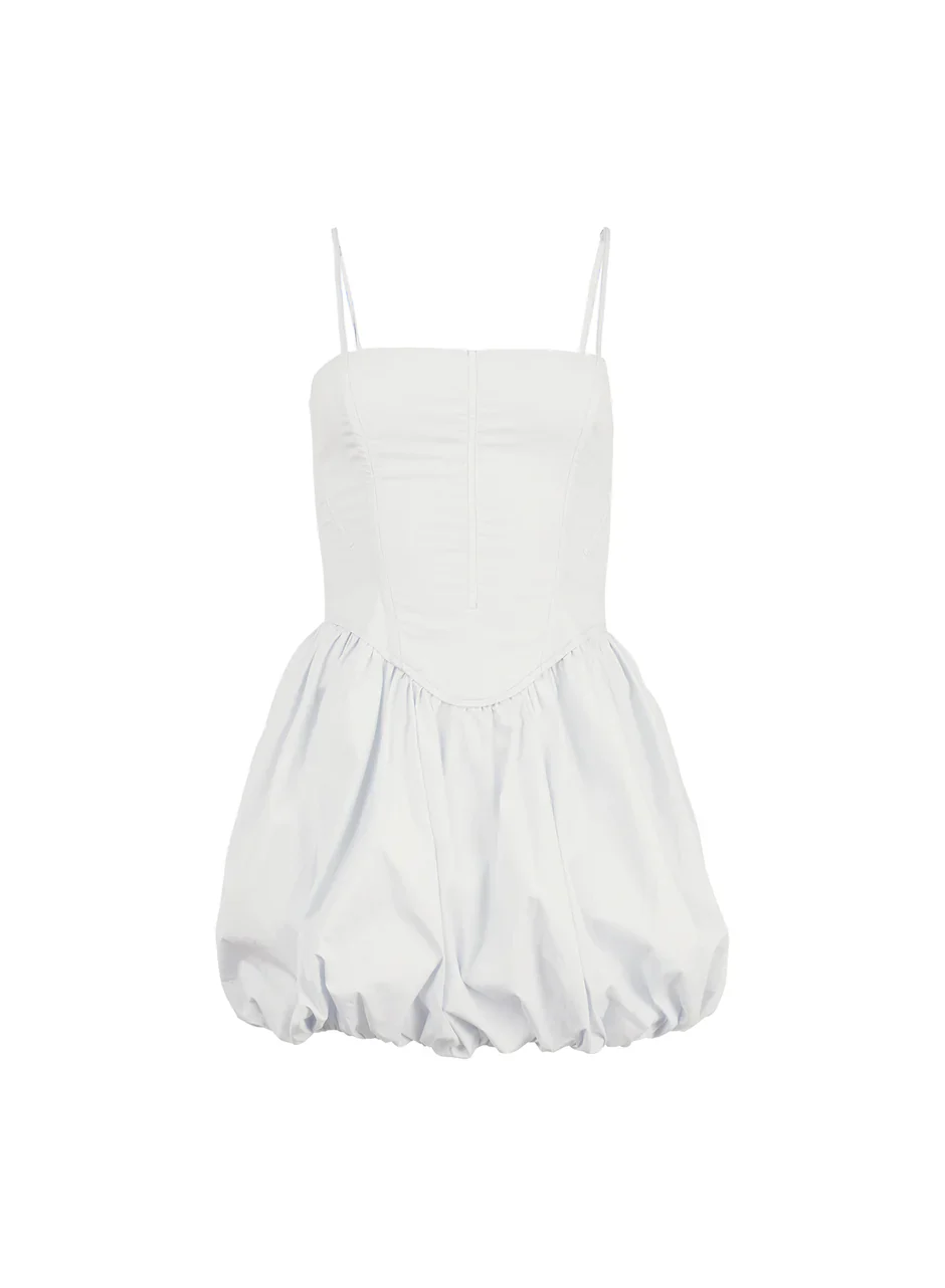 Poplin Corset Bubble Dress