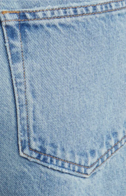 Le Brigette Short Raw Fray Denim