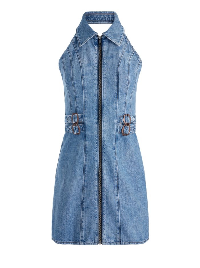 AXELLE DENIM MINI DRESS
