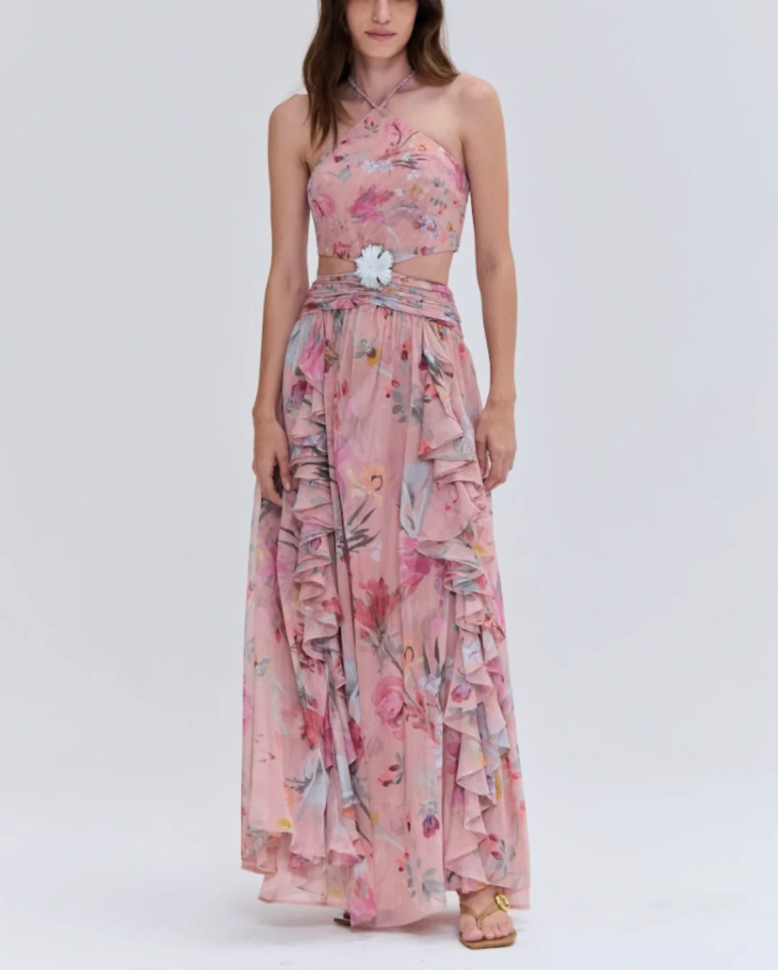 Lily Flower Cut Out Dress