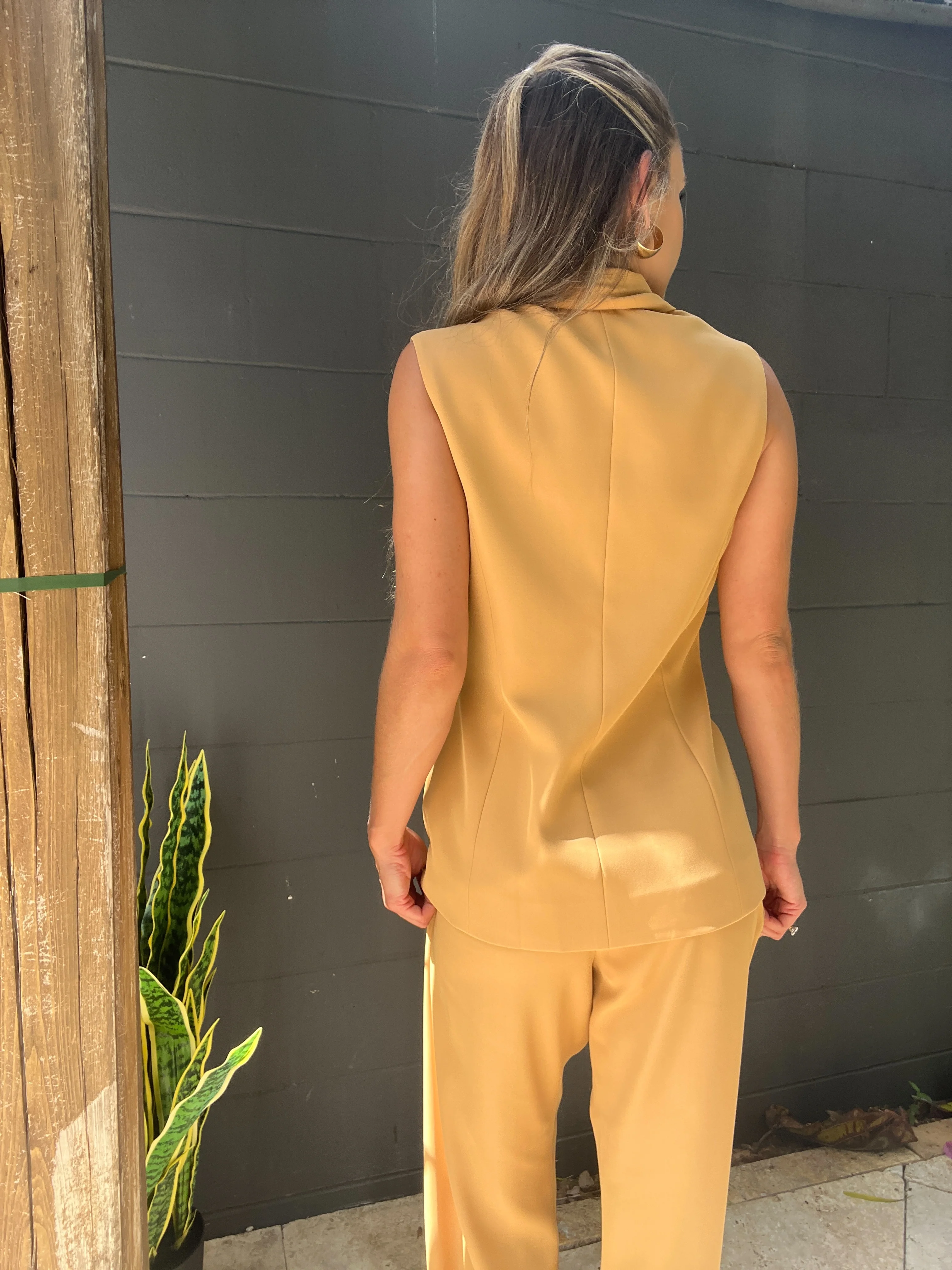 Oversized Vest - Honey