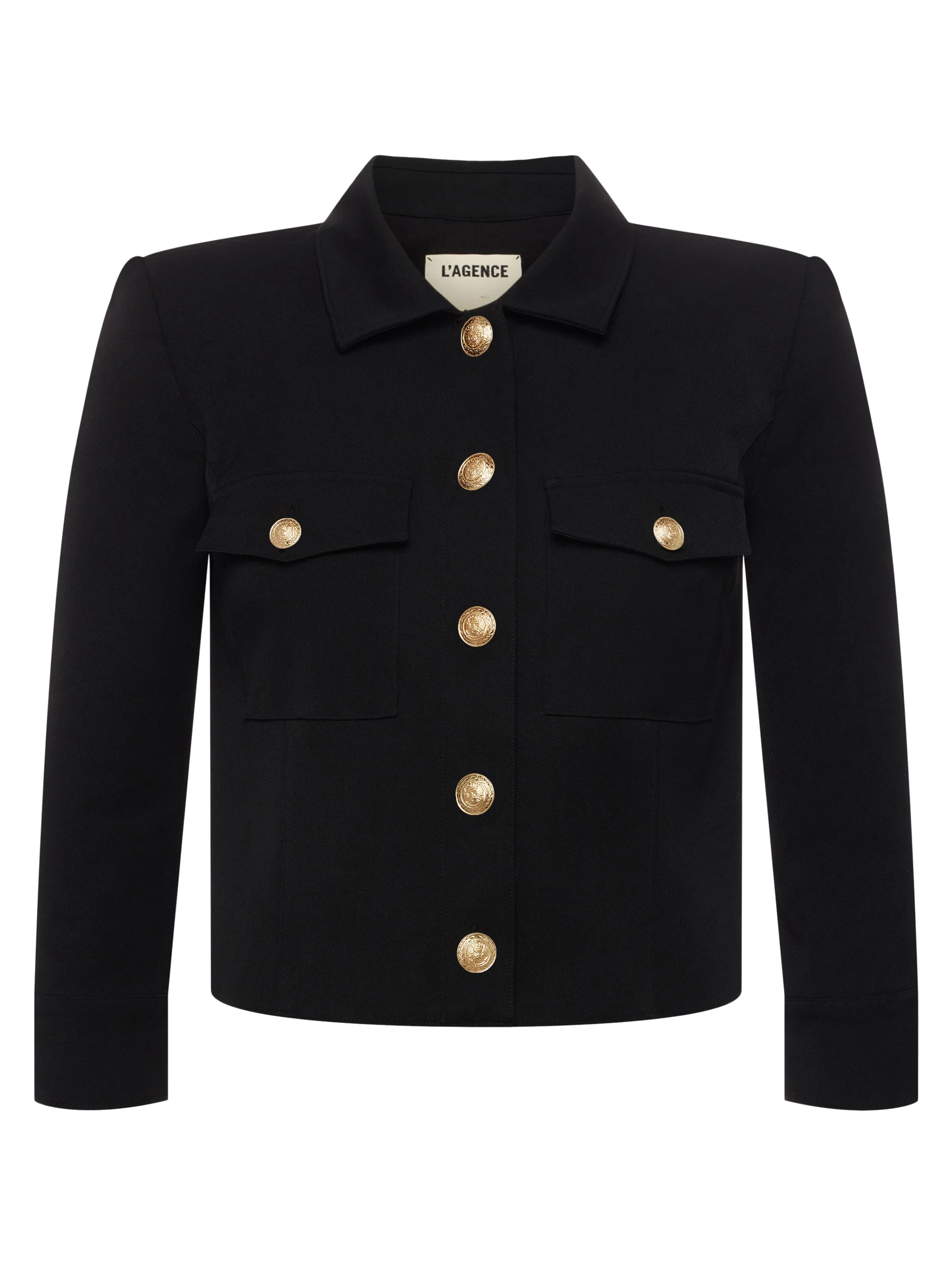 Kumi Cropped Jacket - Black
