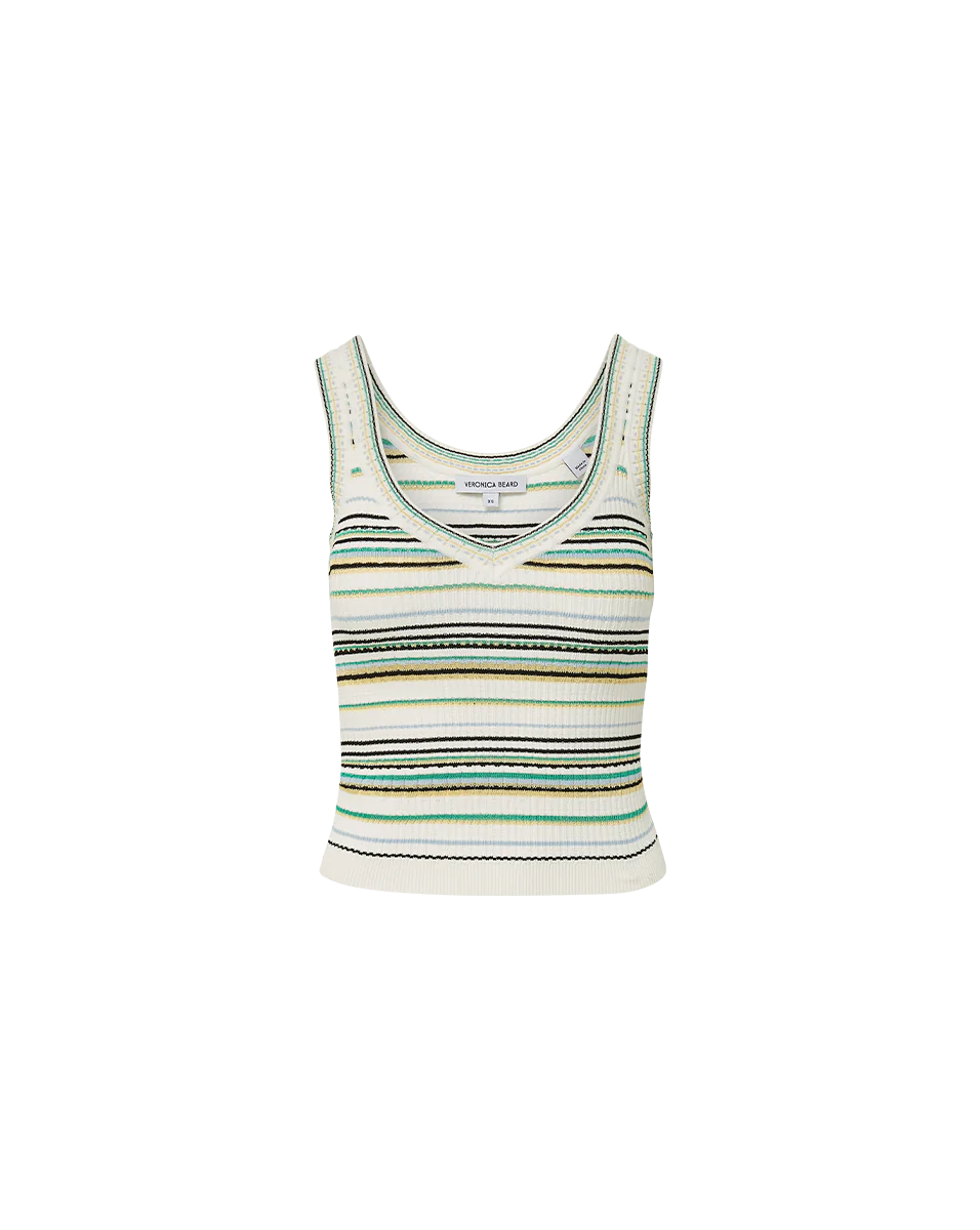 Carlin Striped Knit Tank Top