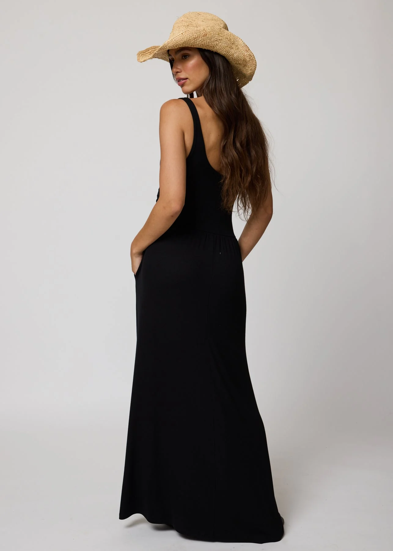 Rib Double Scoop Maxi - Black