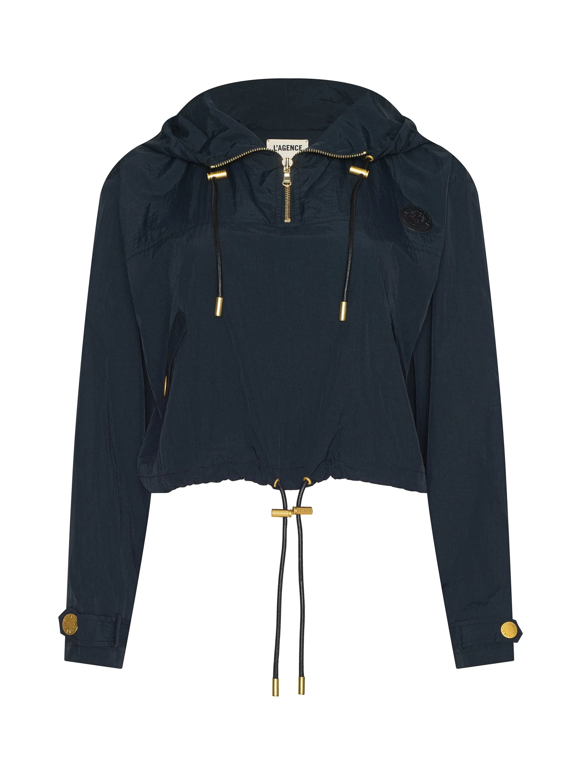 Bronwyn Cropped Windbreaker - Black