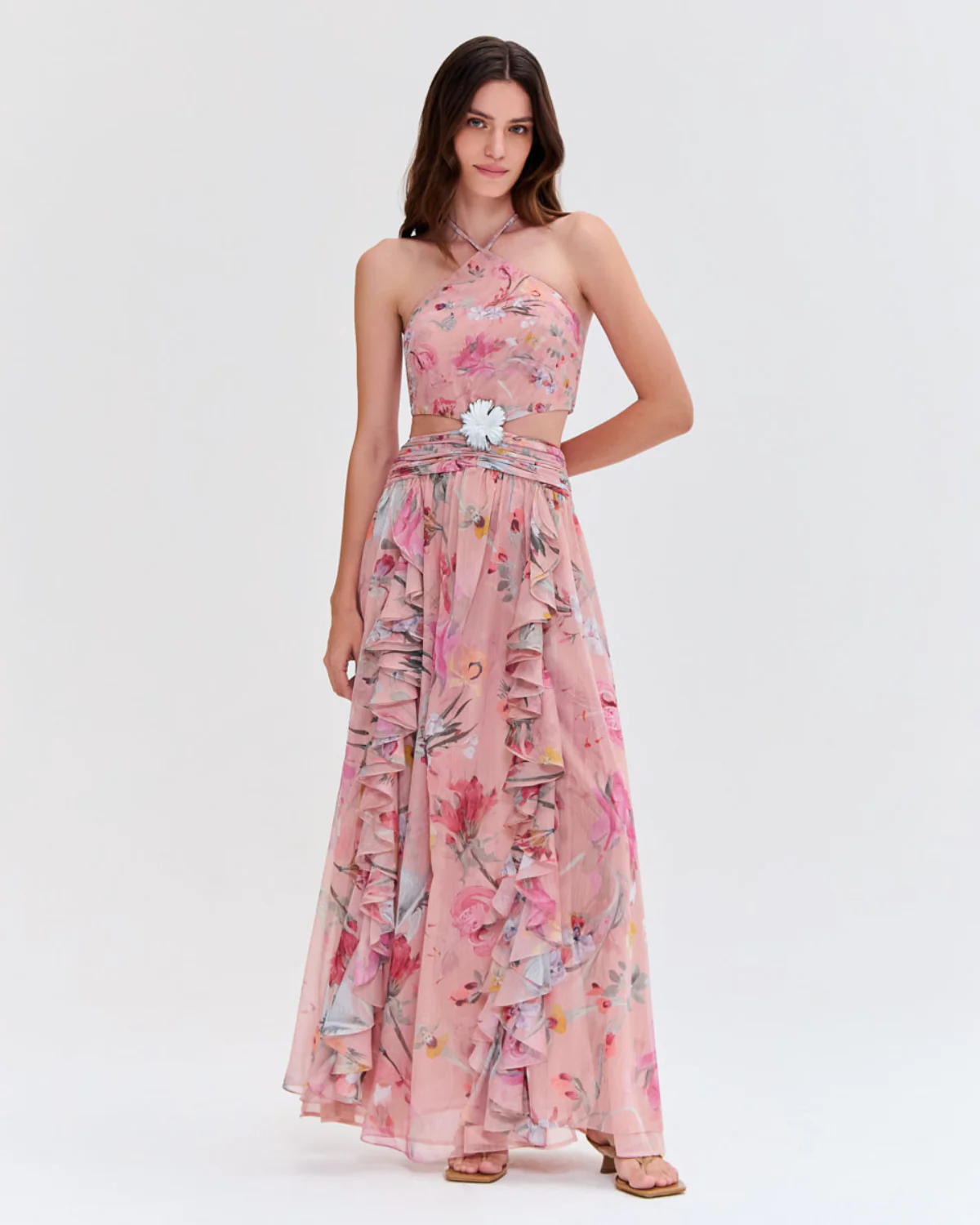 Lily Flower Cut Out Dress