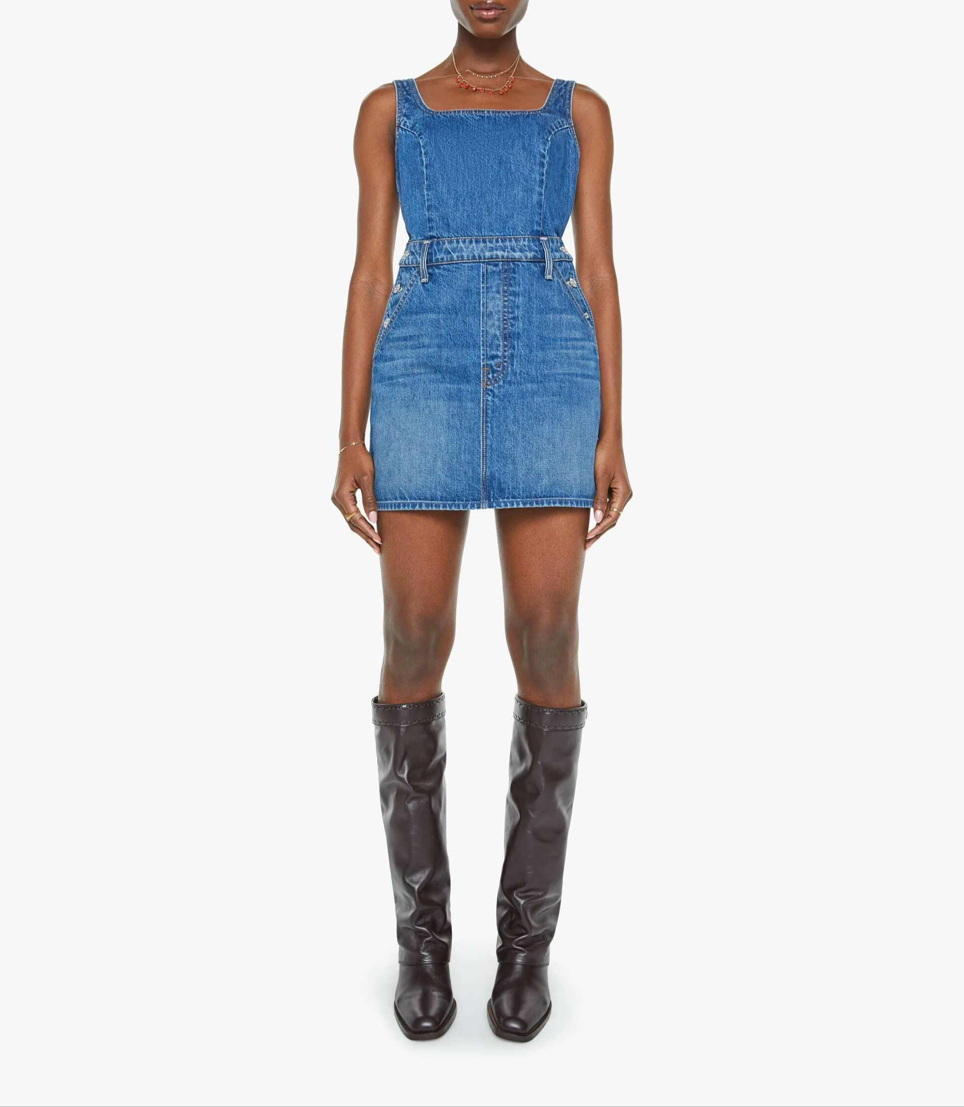 The Over It Mini Dress - Green Thumb