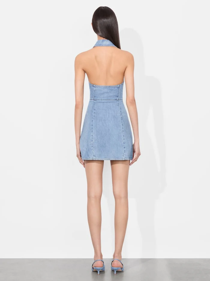 AXELLE DENIM MINI DRESS