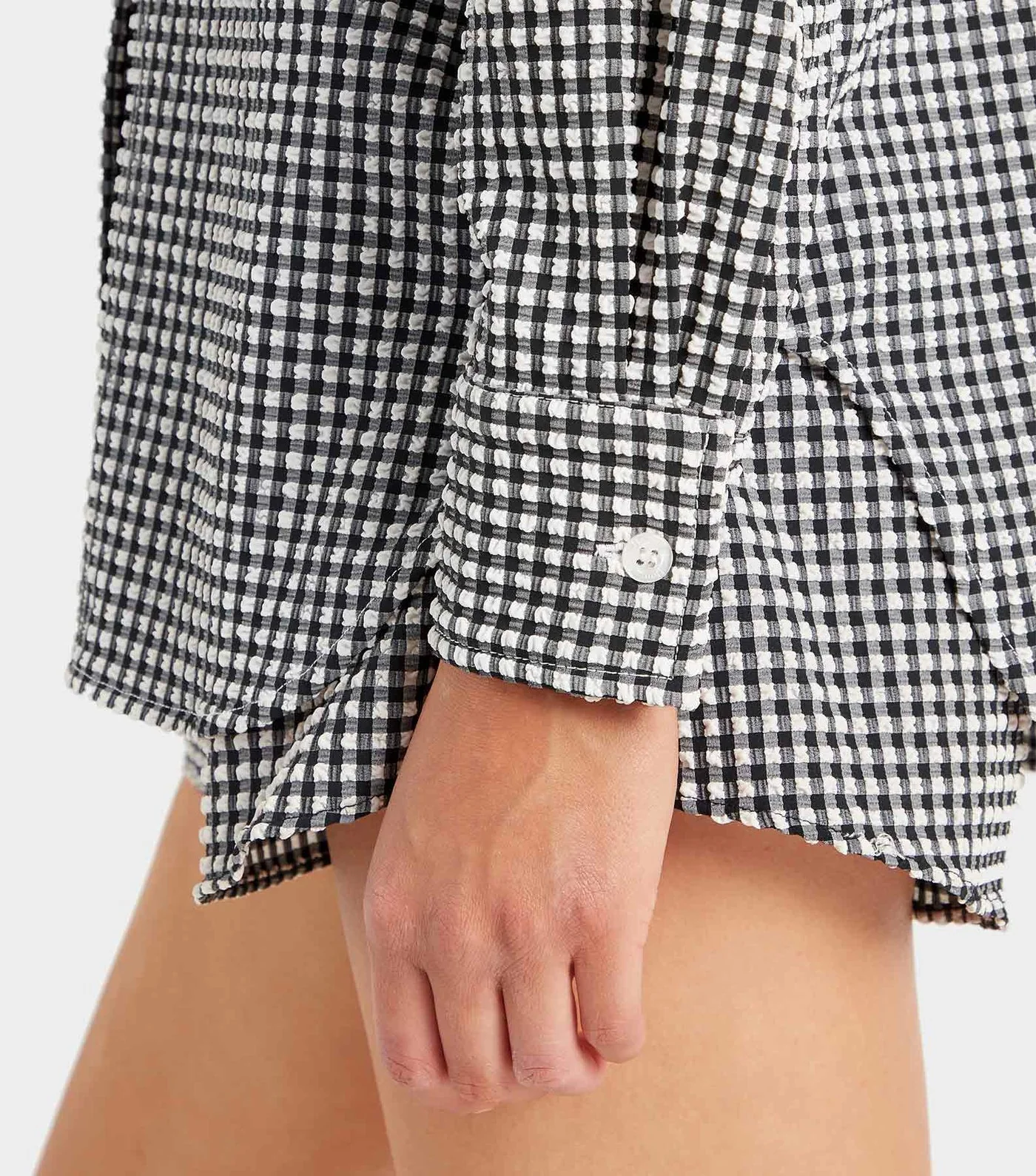 Gingham Seersucker Shirt