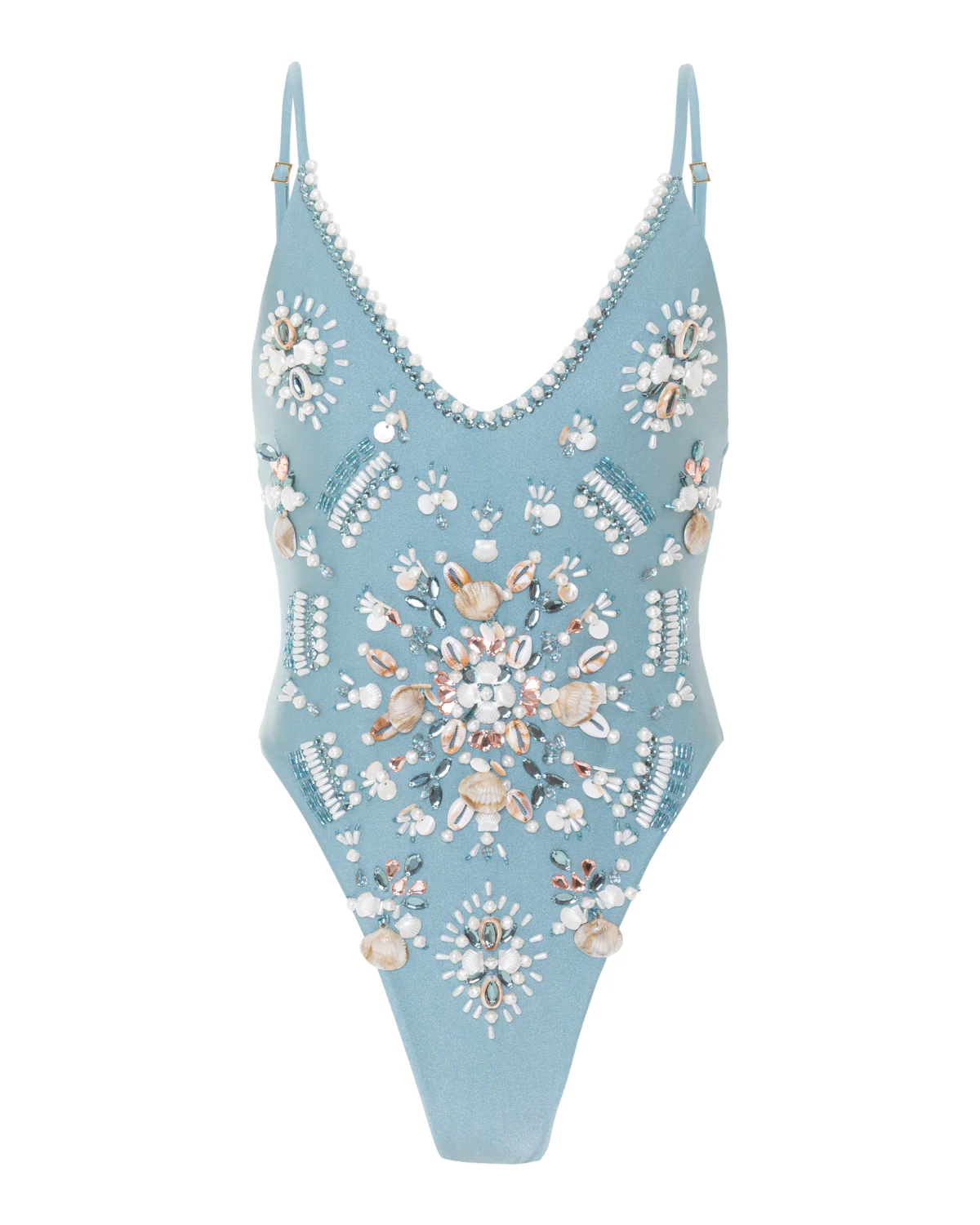 SEASHELL EMBROIDERED BODYSUIT