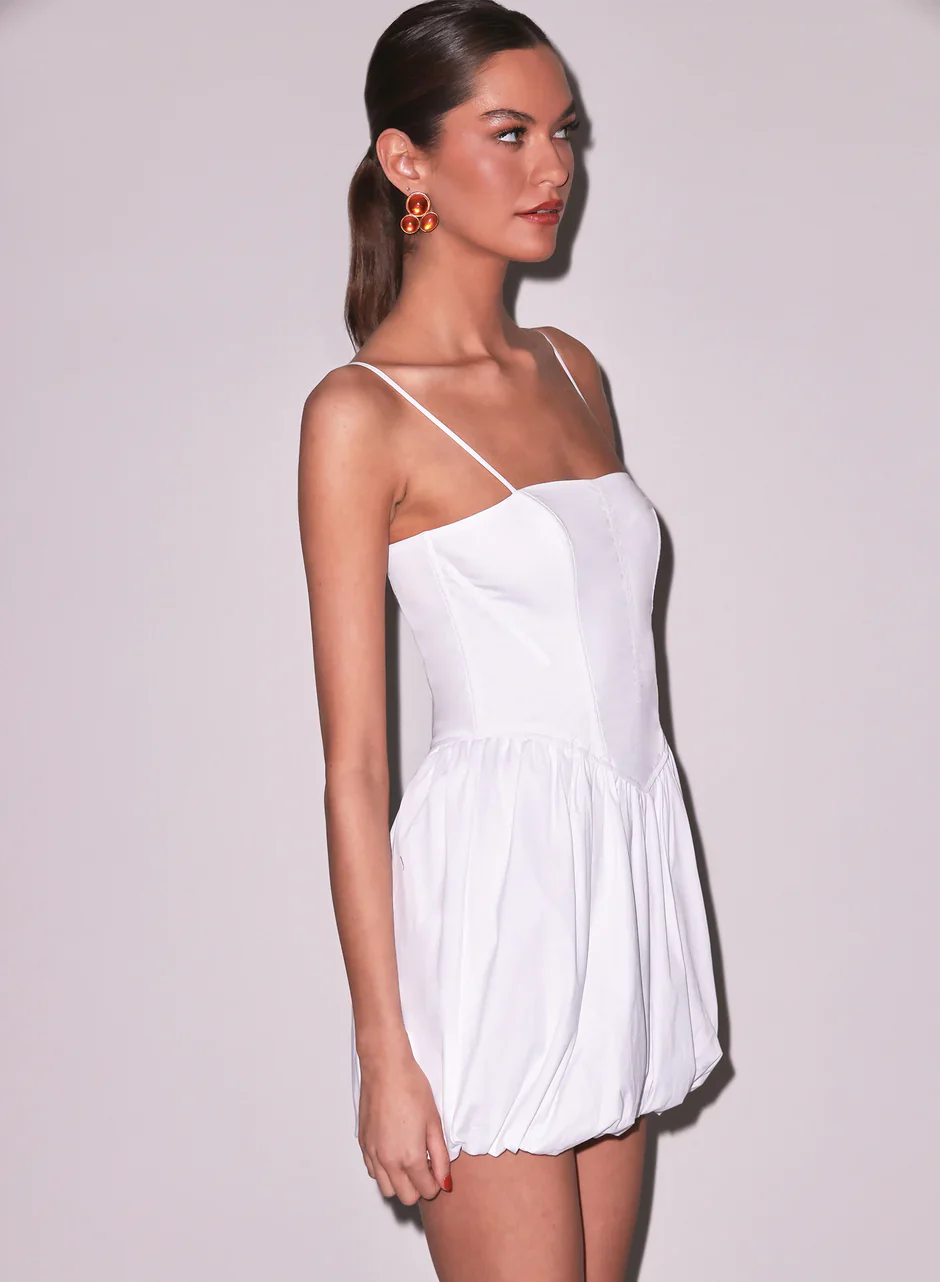 Poplin Corset Bubble Dress